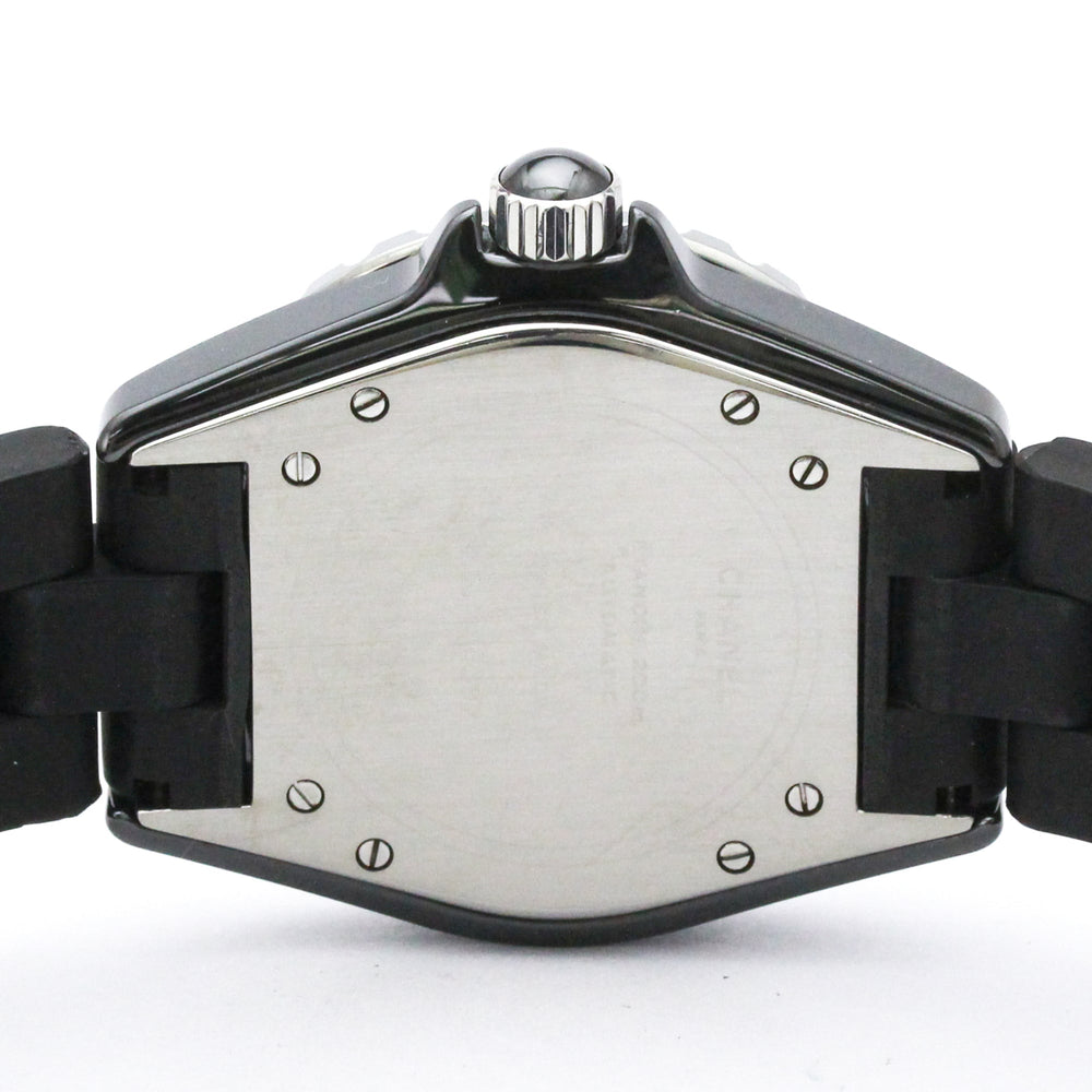 CHANEL J12 Ceramic Rubber Automatic Mens Watch H0684 Polished — Very Good