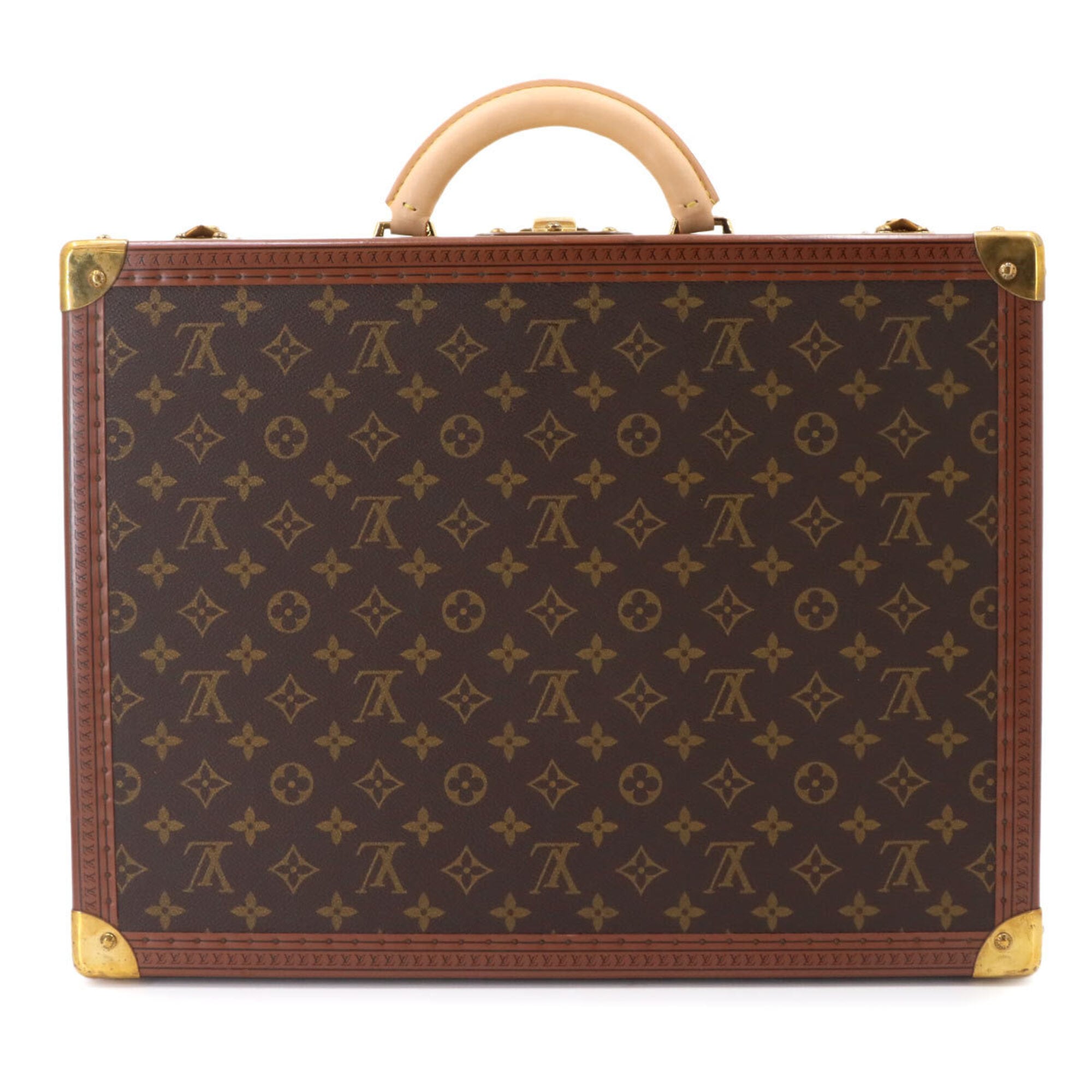 Louis Vuitton Monogram Cotoville 45 Trunk Case Handbag Brown M21423 — Like New