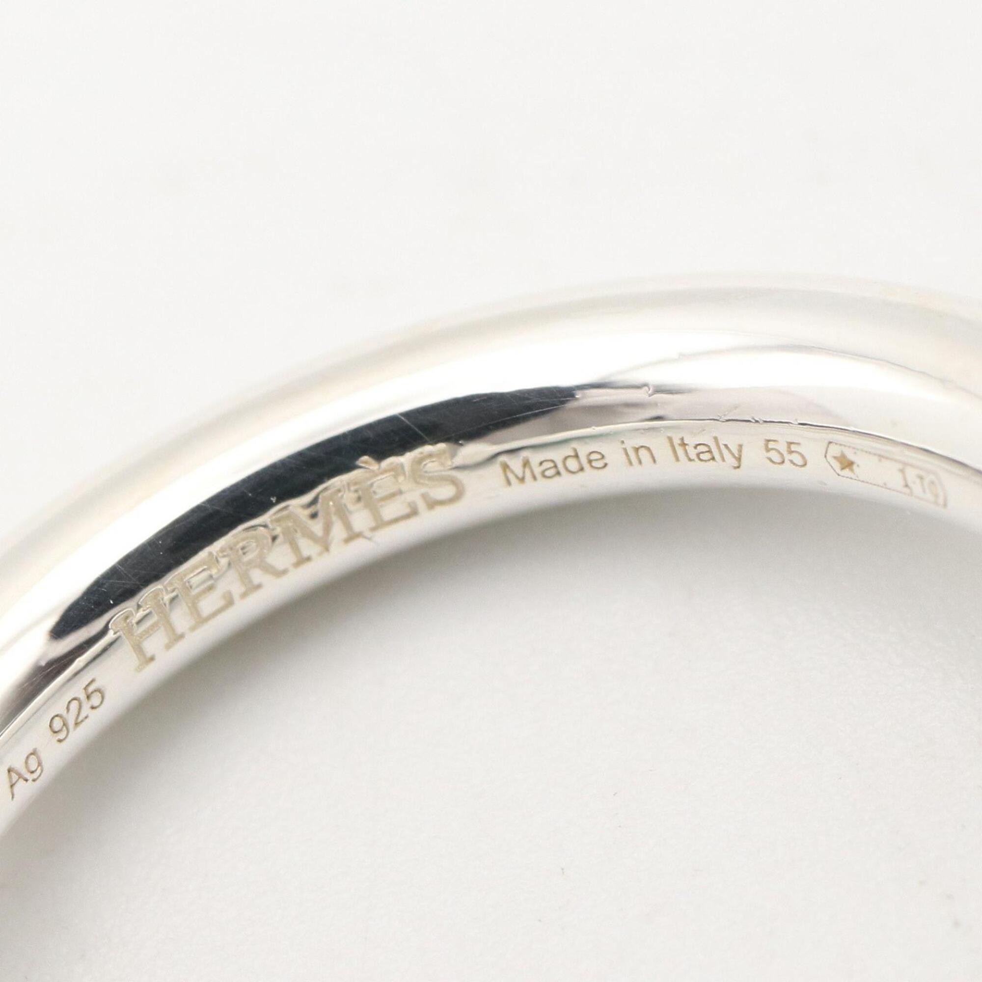 Hermes HERMES Echappé Ring MM - Sterling Silver 925 Jewelry Men's & Women's Tone — Like New