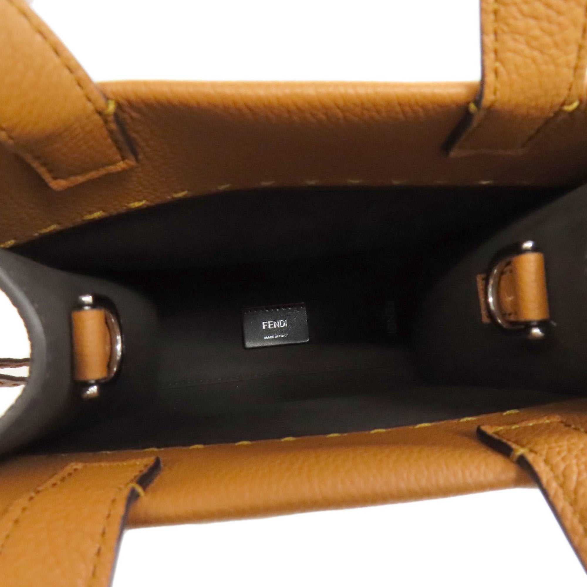 FENDI GoTo Shopper Small Handbag Calf Leather Women's