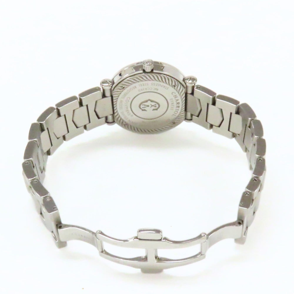 CHARRIOL Columbus CCR38D Stainless Steel Diamond Silver White Dial Men's Watch — Very Good