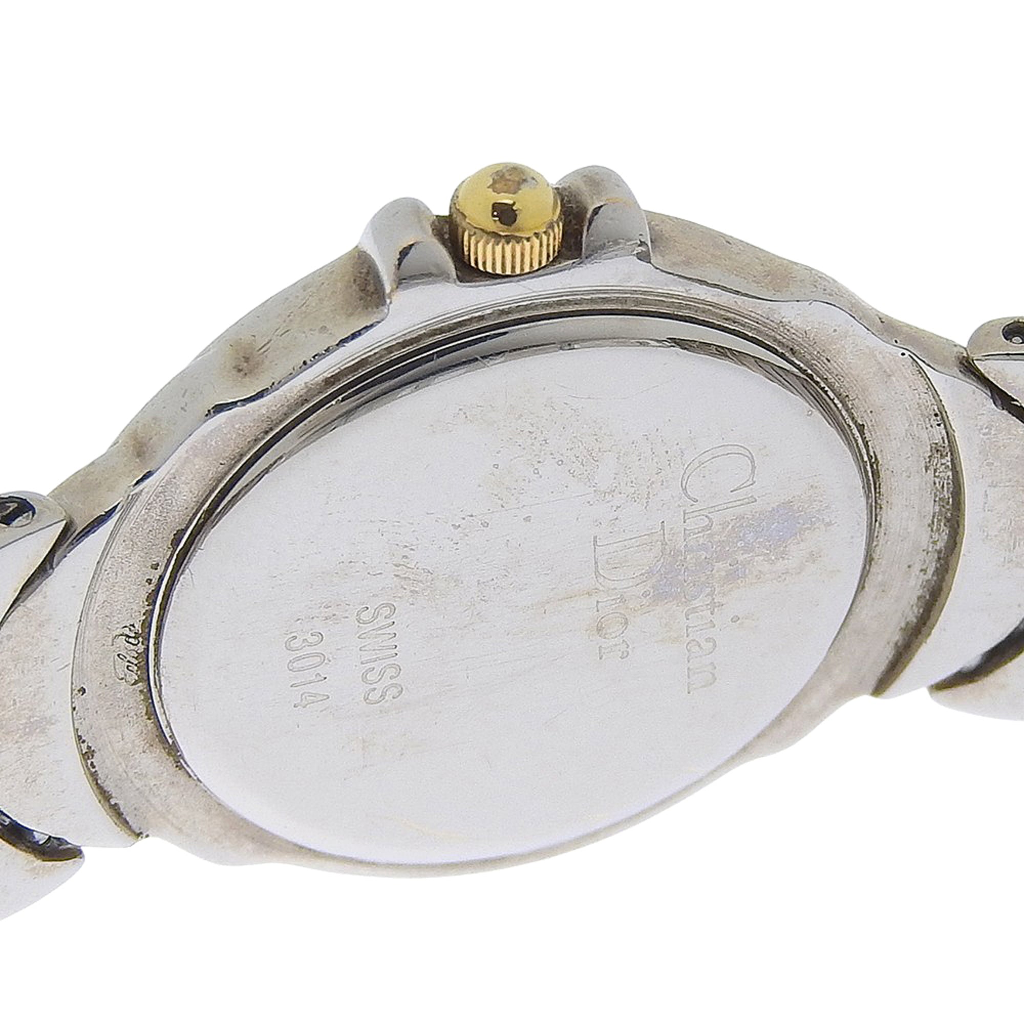 Christian Dior Watch Stainless Steel Quartz Analog White Dial Women's — Good