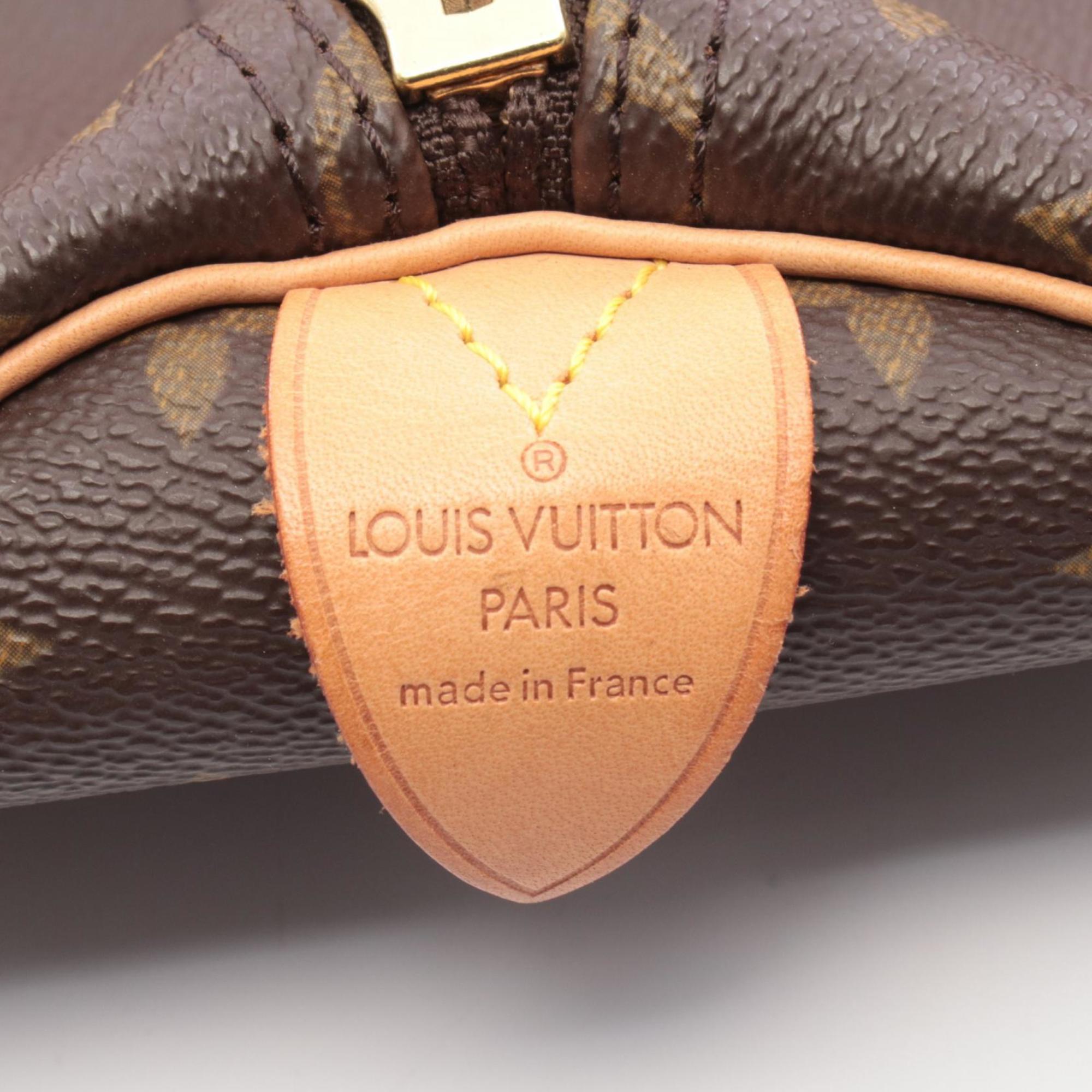 Louis Vuitton Keepall 55 Boston Bag, Handbag, Coated Canvas and Leather, Monogram, Men's Women's, Brown, M41424