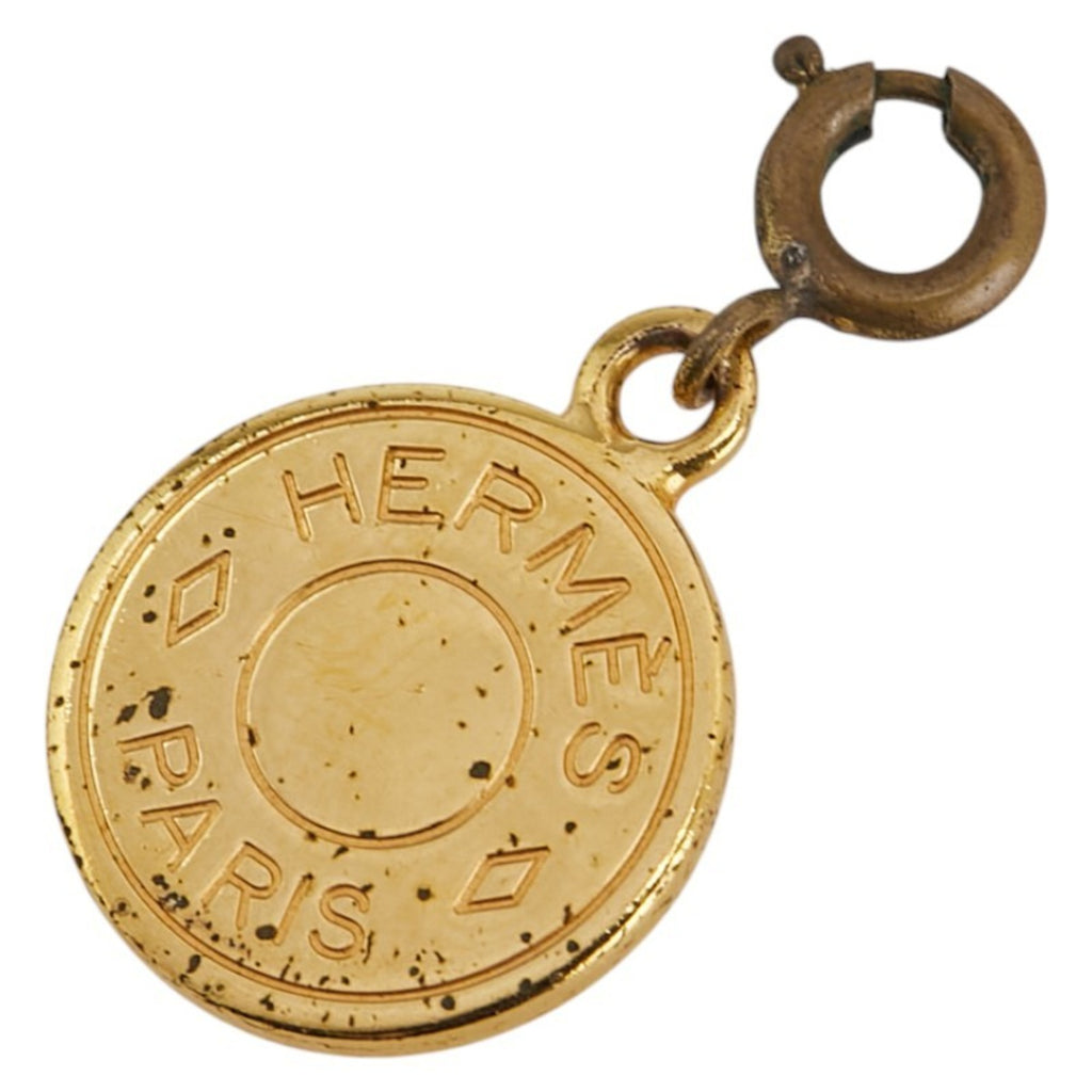 Hermes Serie Charm Pendant Top Gold Plated Women's HERMES