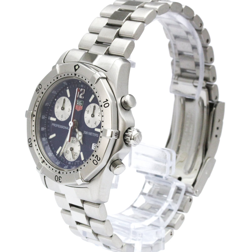 TAG HEUER 2000 Professional Chronograph Mens Watch CK1112 Polished — Very Good