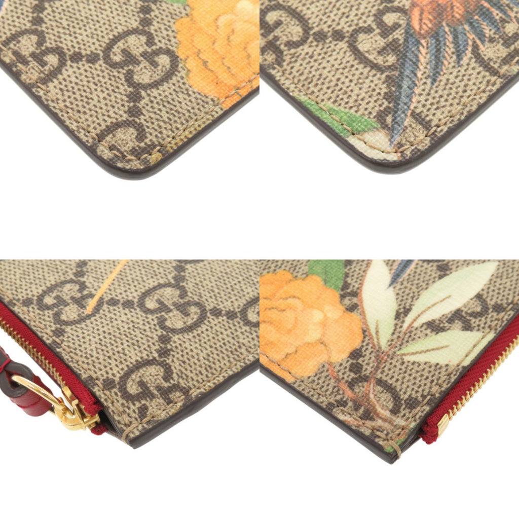 Like new Gucci Tian GG Supreme 424898 Beige Wallet/Coin Case 0188