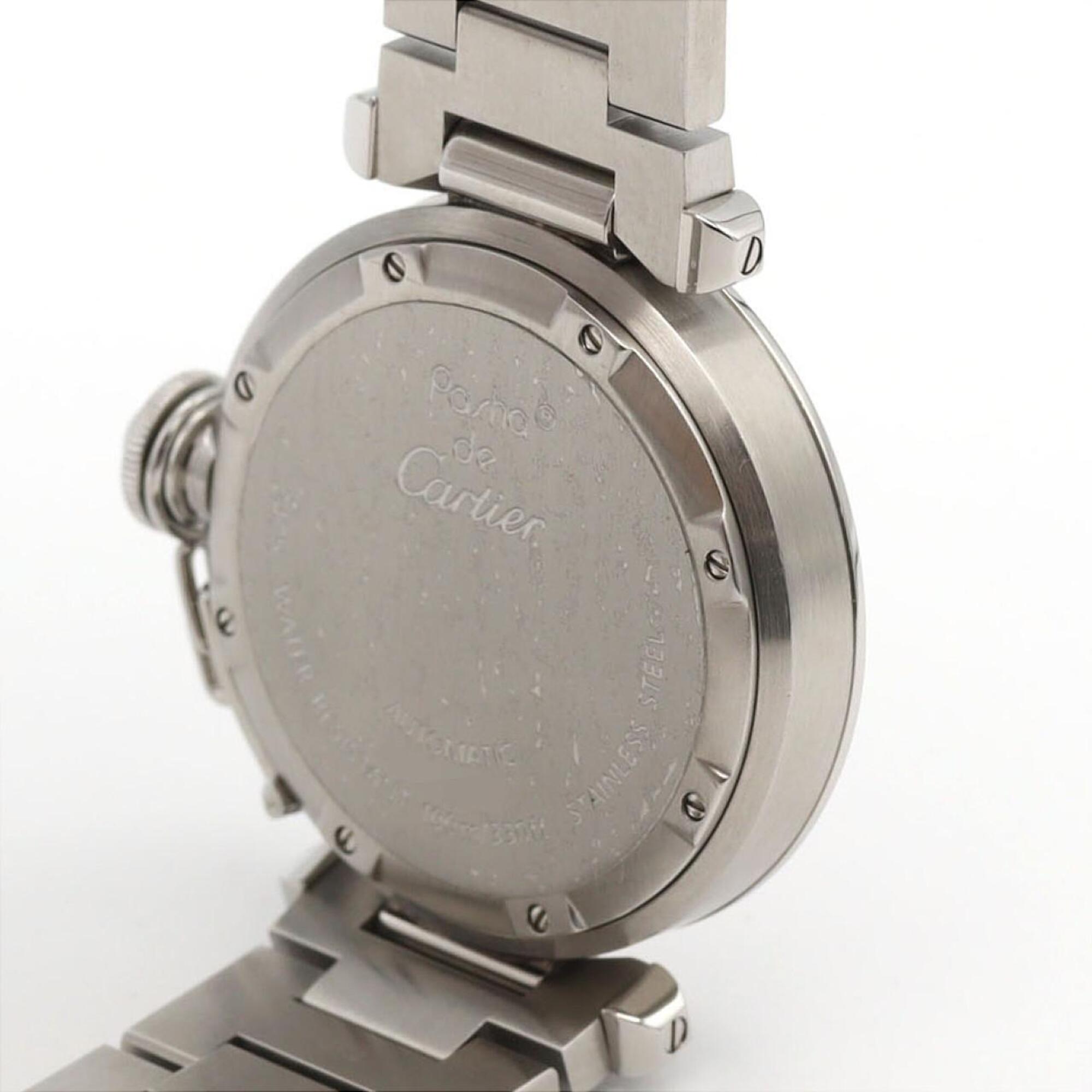 Cartier Pasha C Grande Date W31058M7 Stainless Steel Automatic Watch — Very Good