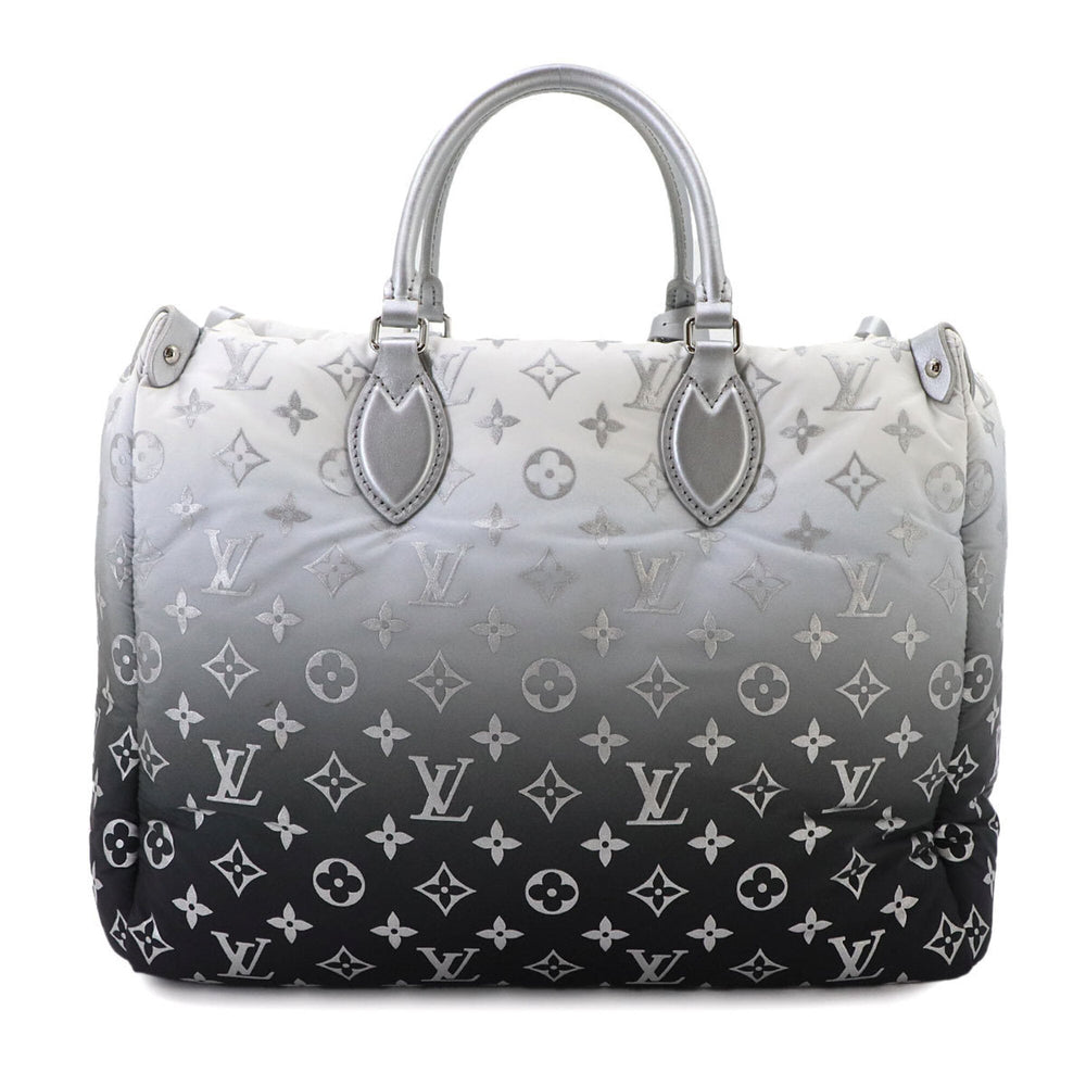 Louis Vuitton Onthego MM LV SKI 2-way Tote Shoulder Handbag Monogram Nylon Frost M11847 RFID — Like New