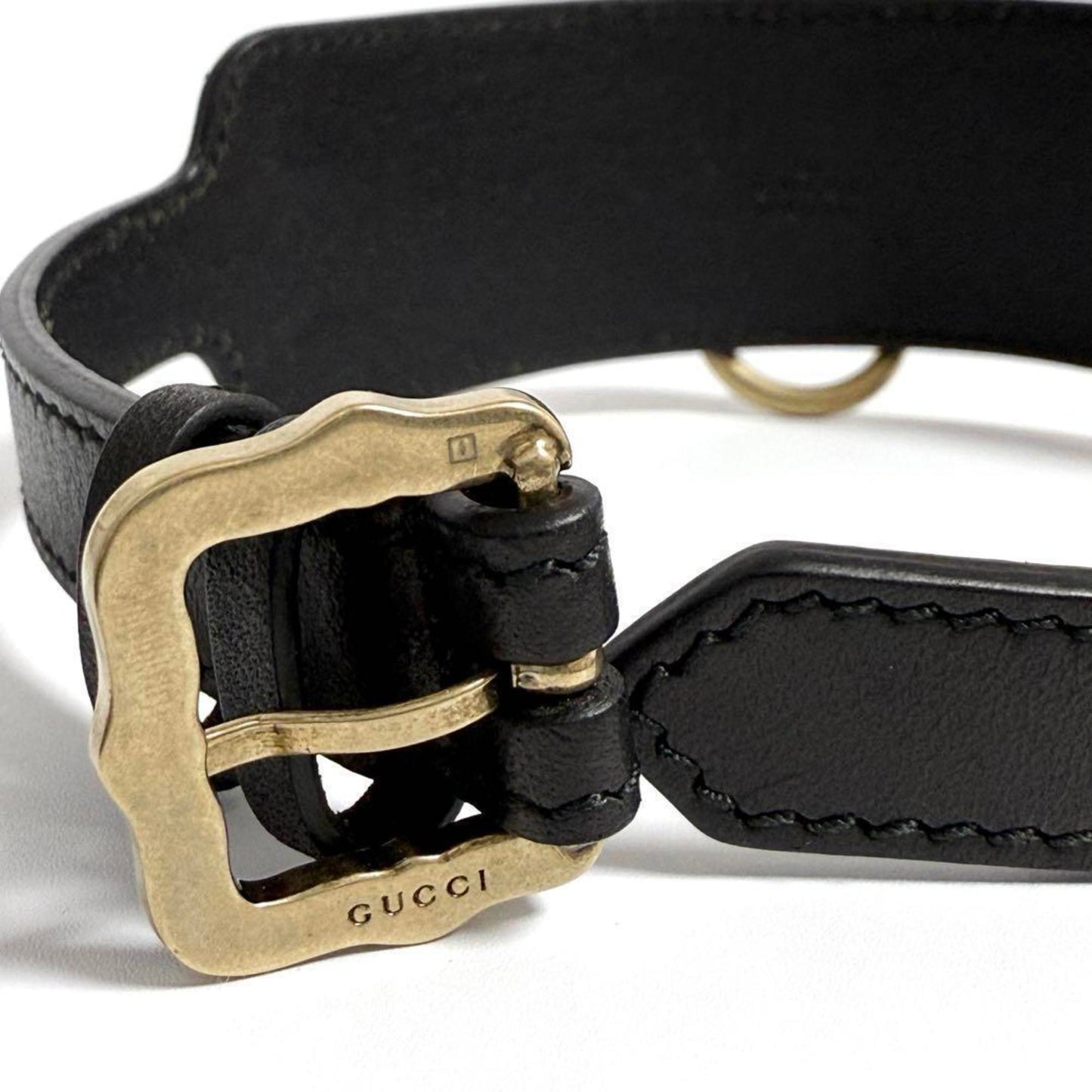 Gucci Women's Tiger Head Choker Necklace Leather