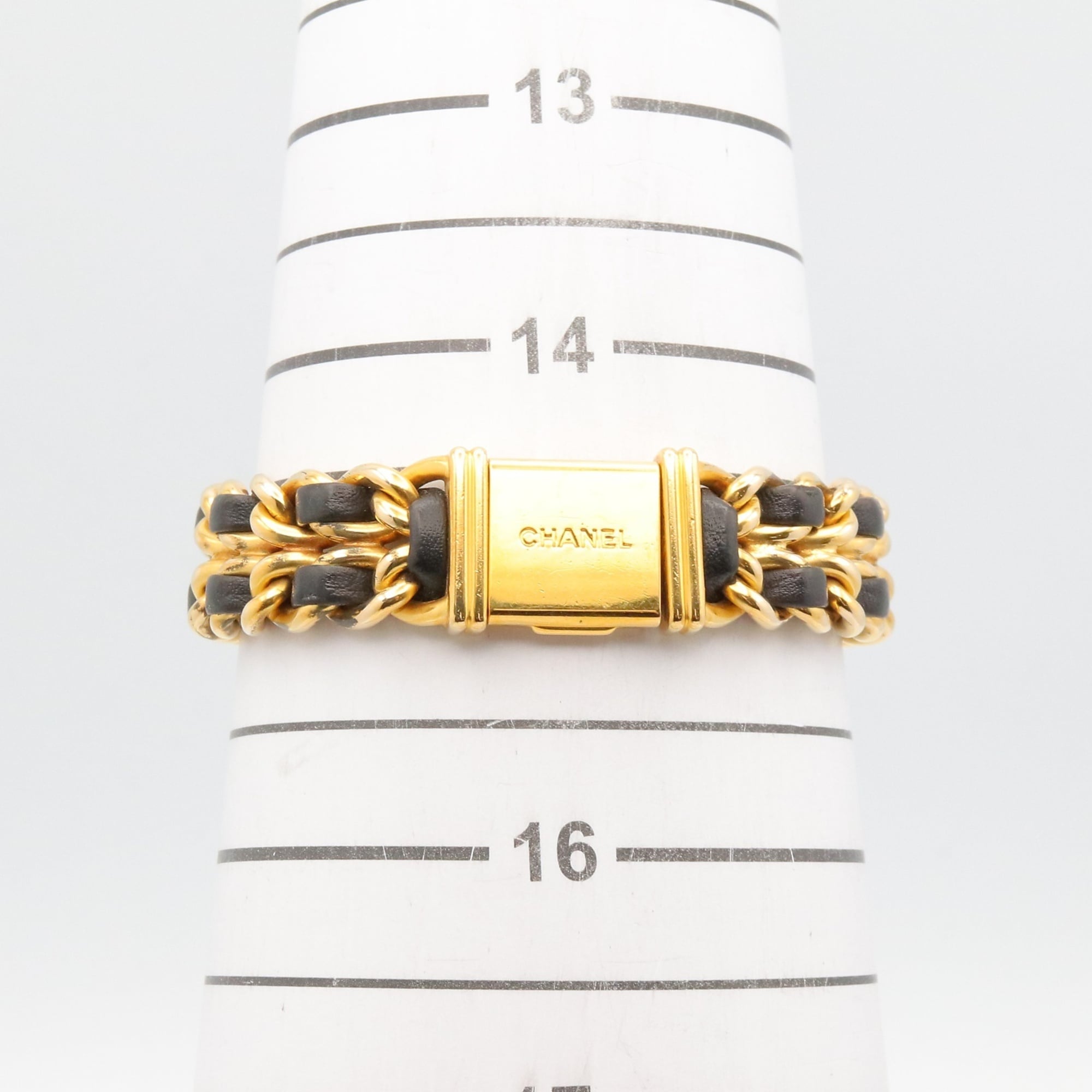 Chanel CHANEL Première Watch, Gold Plated (GP), Leather Strap, Women's, Black, H0001 — Very Good