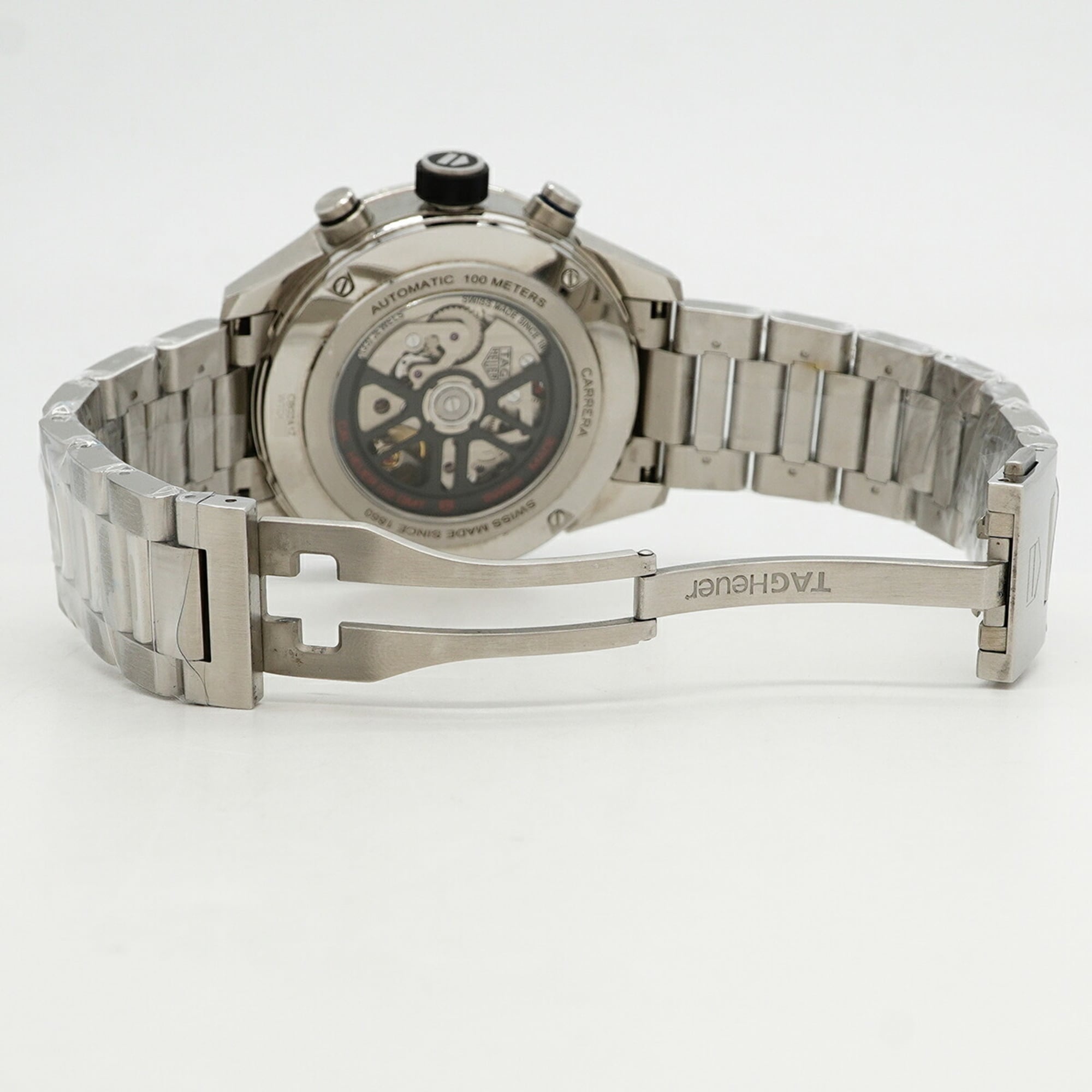 TAG Heuer Carrera Calibre 02 GMT CBG2A1Z Skeleton Dial Men's Watch — Very Good