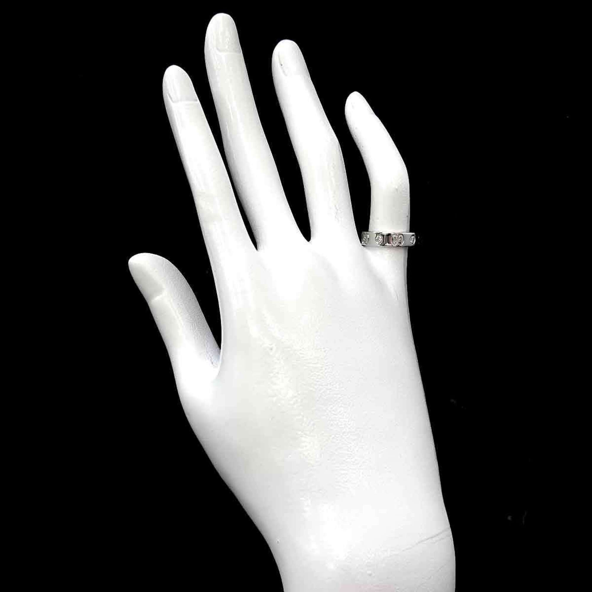 Gucci Icon #7 Ring with Diamonds, 18K White Gold (750) — Like New