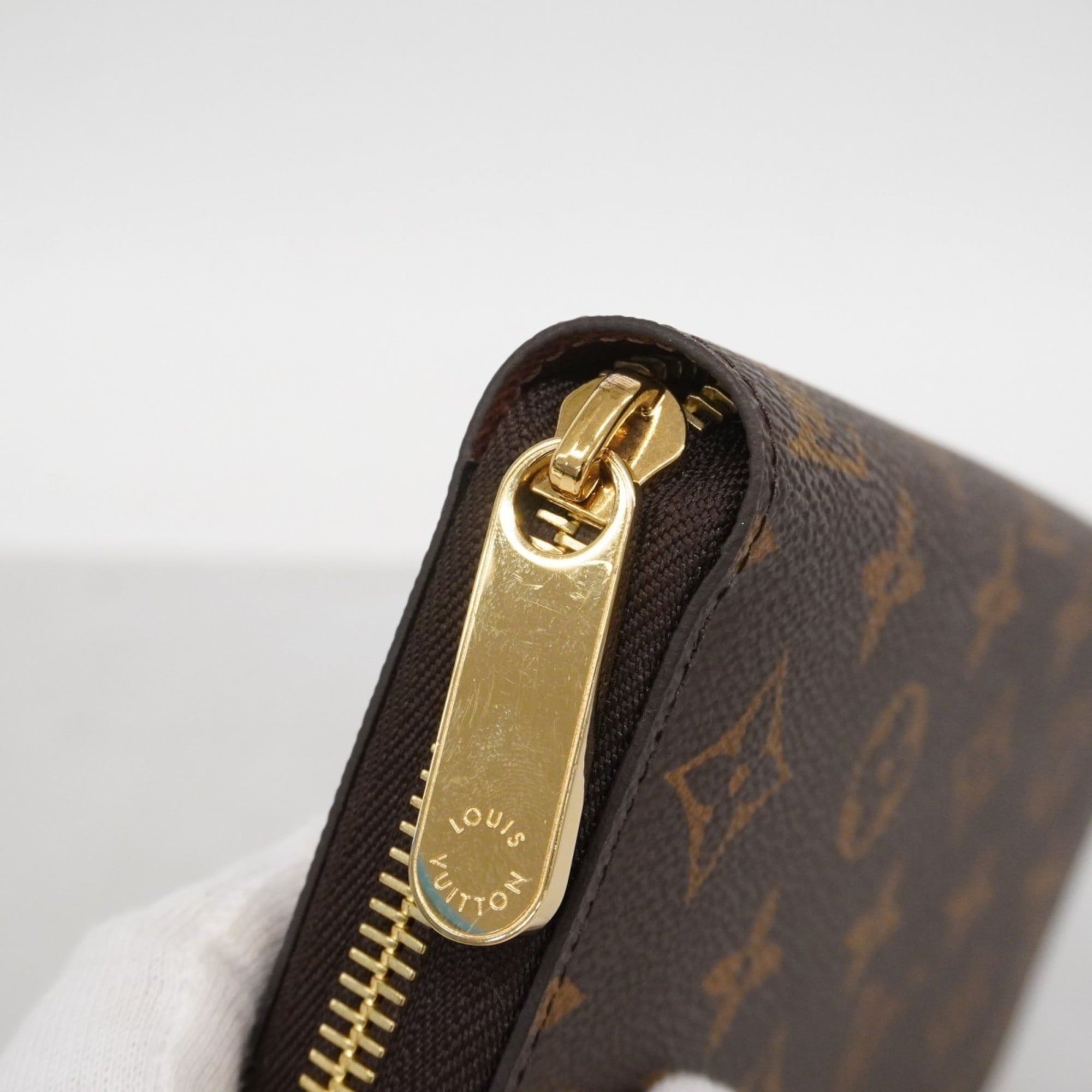 Louis Vuitton Monogram Zippy Wallet M60017 Brown Men's and Women's