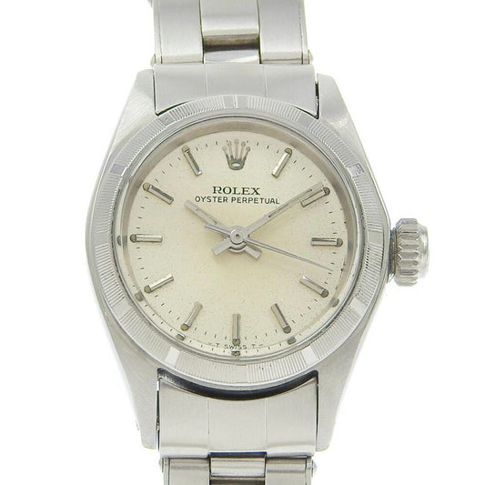 Rolex ROLEX Oyster Perpetual Watch 6623 Stainless Steel Automatic Silver Dial Ladies