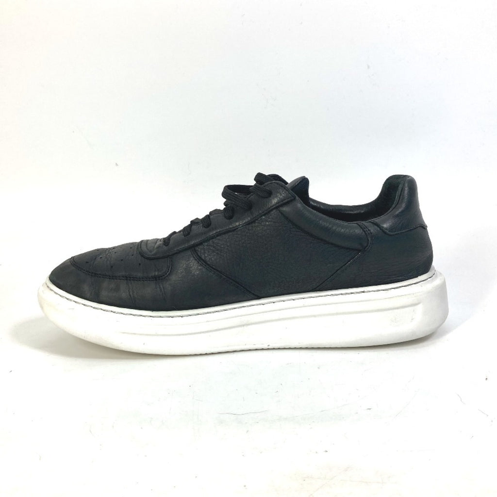 LOUIS VUITTON Beverly Hills Line Men's Leather Sneakers with Laces, Black