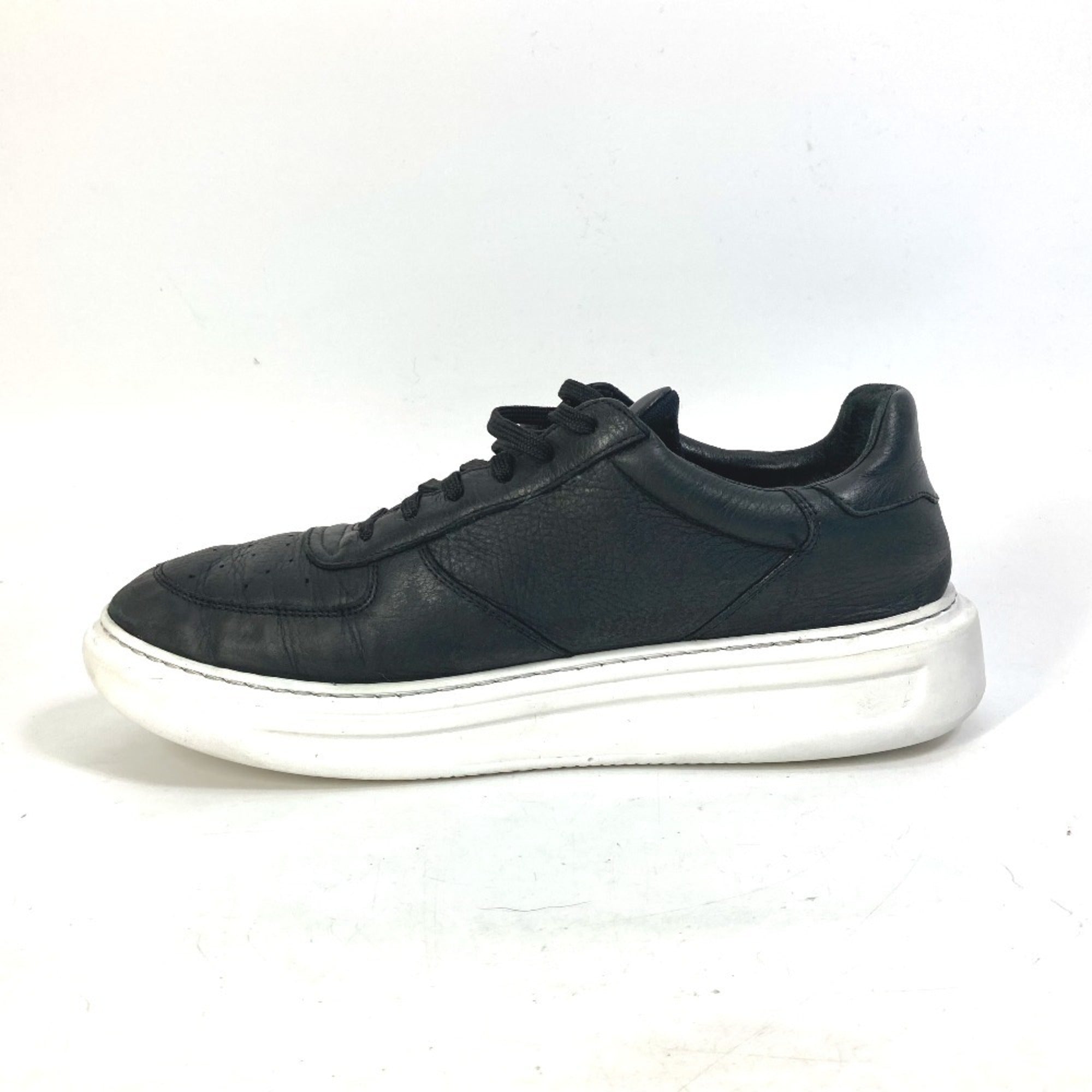 LOUIS VUITTON Beverly Hills Line Men's Leather Sneakers with Laces, Black