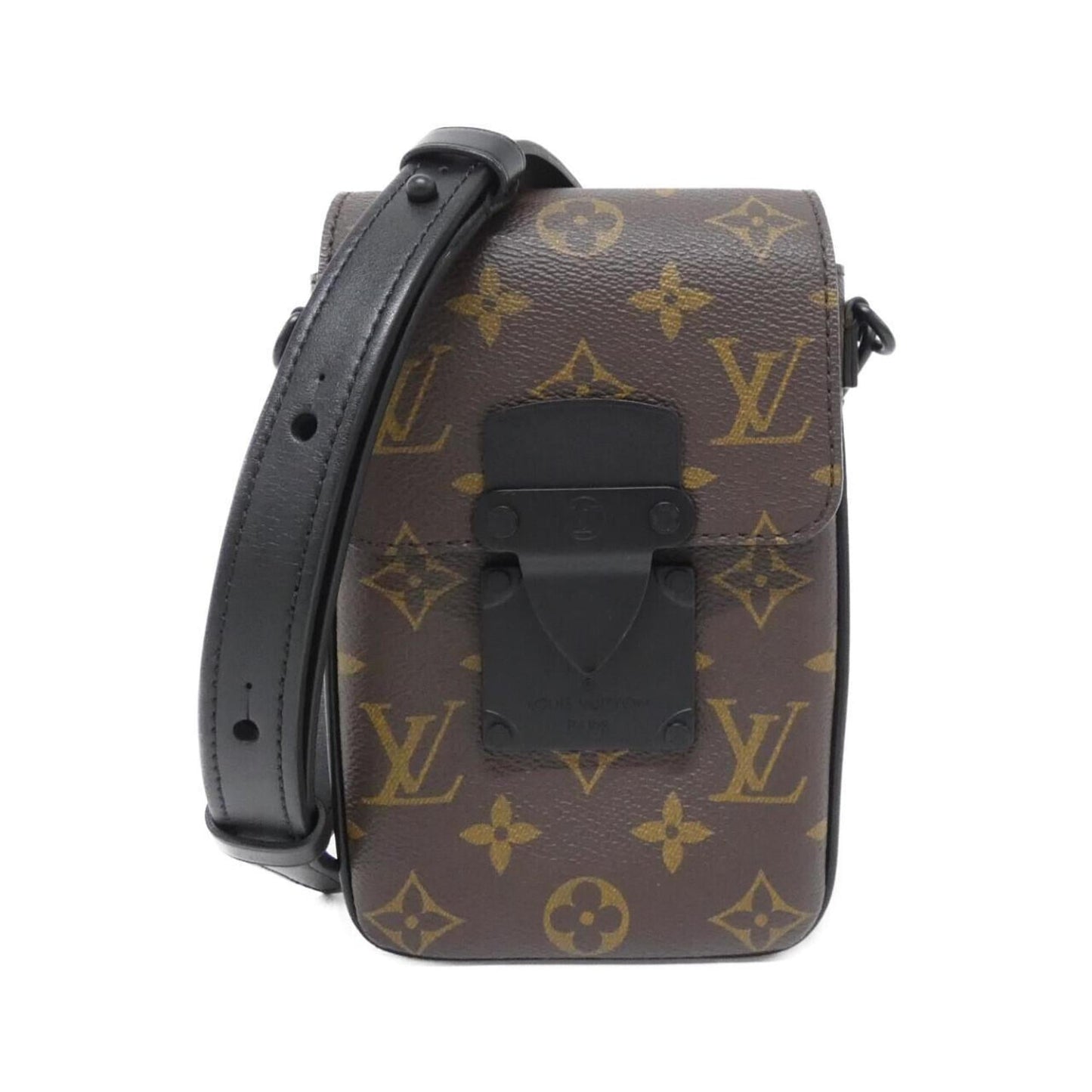 Louis Vuitton Monogram Macassar S-Lock Vertical Wearable Wallet M81522 Shoulder Bag