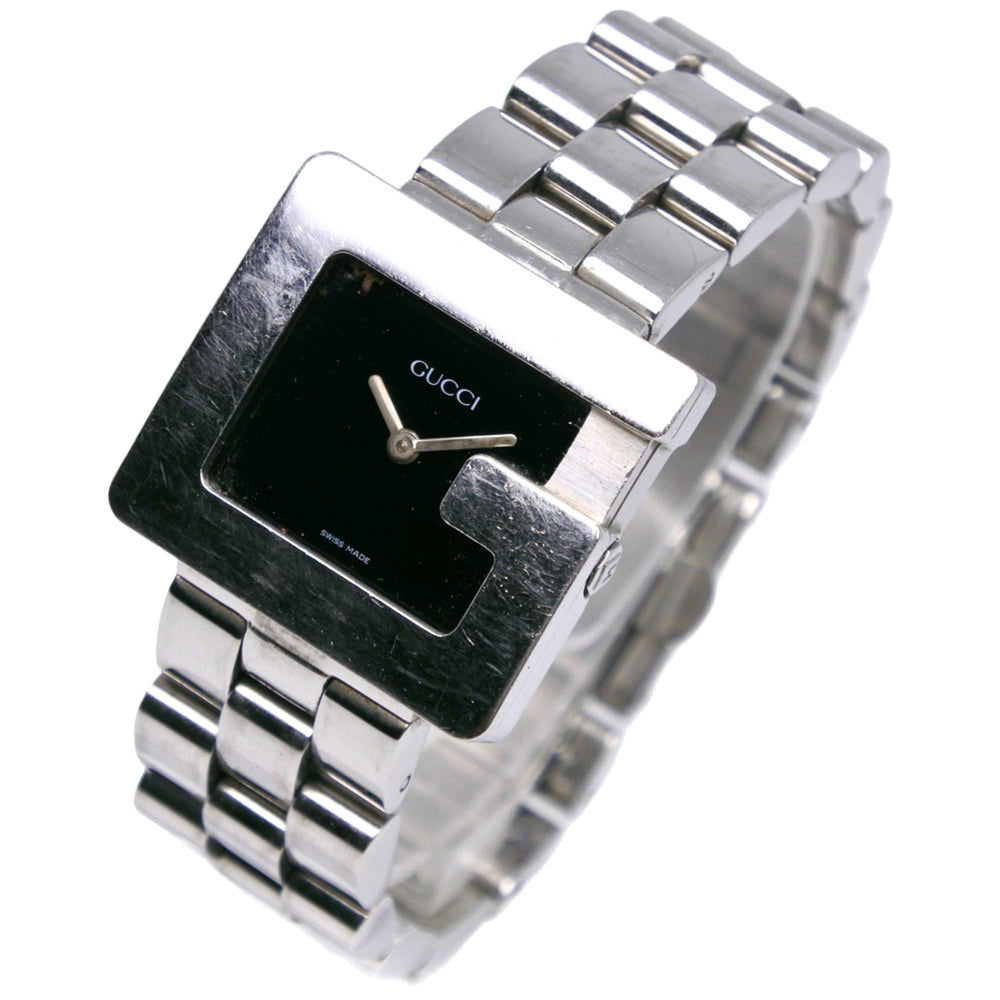 Gucci G-Watch 3600J Stainless Steel Quartz Analog Black Dial Watch (Boys' Size) — Good
