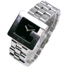 Gucci G-Watch 3600J Stainless Steel Quartz Analog Black Dial Watch (Boys' Size) — Good