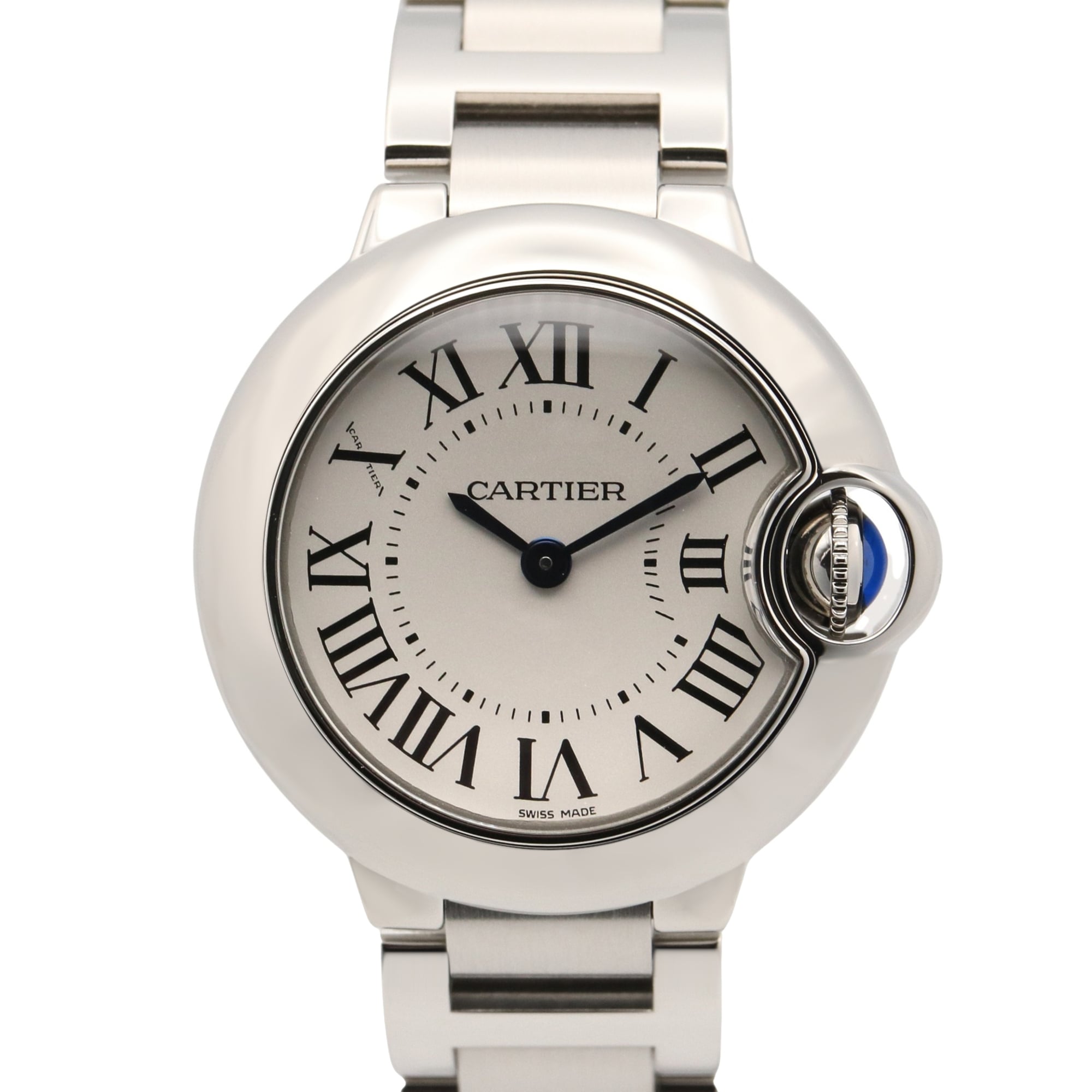 Cartier Ballon Bleu SM Watch, Stainless Steel, Ladies, Silver Tone, W69010Z4 — Very Good