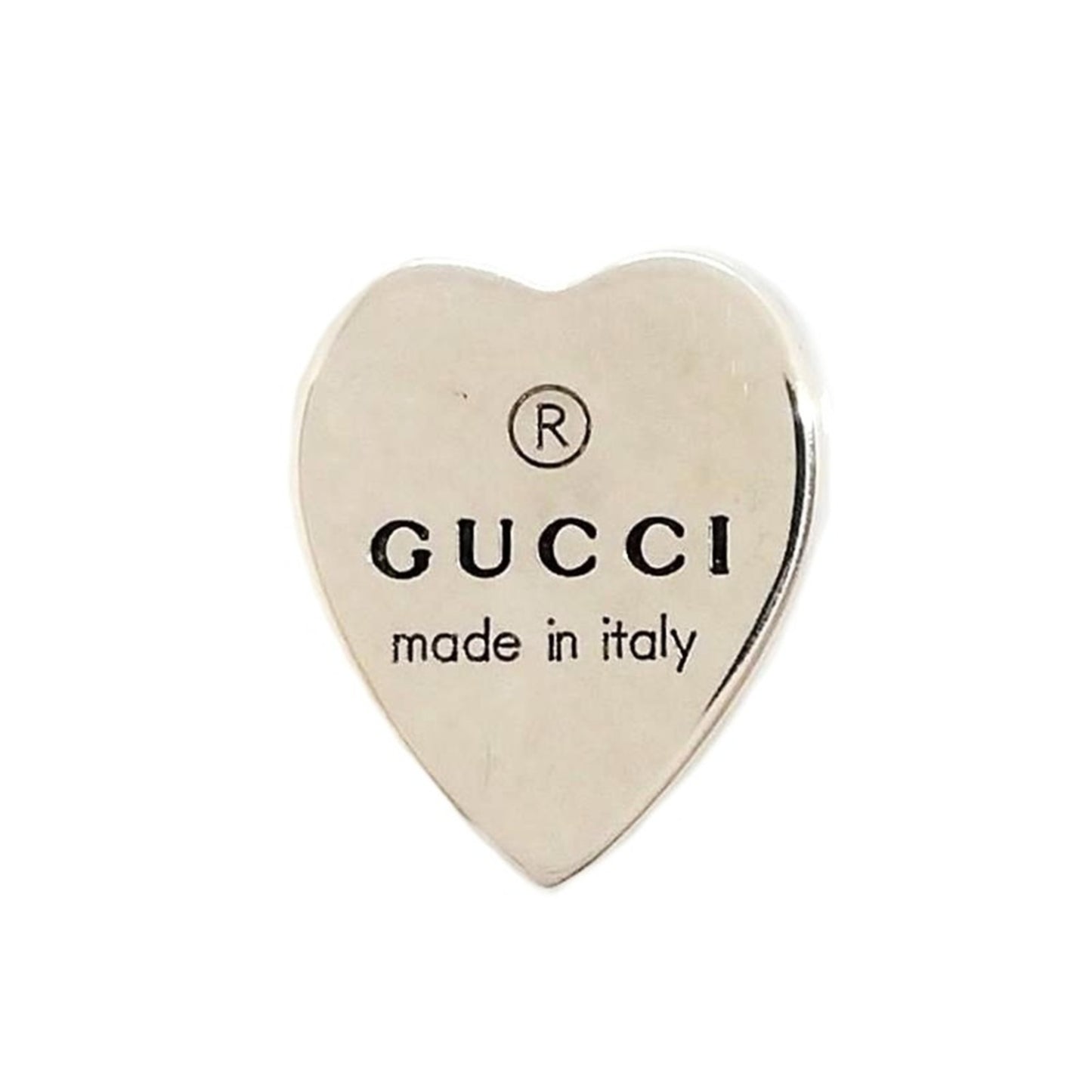 GUCCI Heart Shape Earrings SV925 Silver