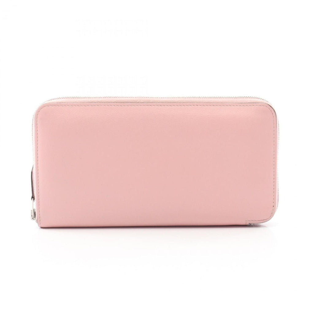 Hermes Hermès Azap Long Round Wallet, Leather, Sikkim, Women's, Pink