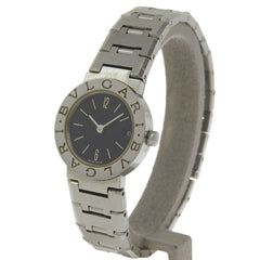 BVLGARI Wristwatch BB23SS Stainless Steel Quartz Analog Display Black Dial Women's — Good