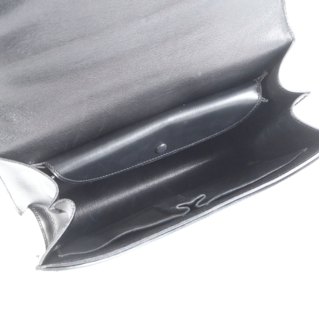 Hermes Hermès 〇P engraved box calf ring de leather shoulder bag handbag for women