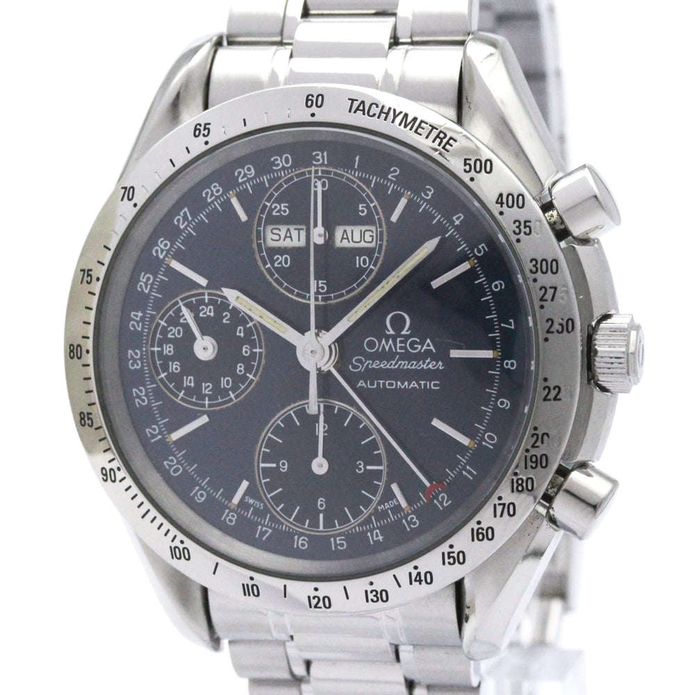 OMEGA Speedmaster Triple Date Steel Automatic Watch 3521.80 Polished — Very Good