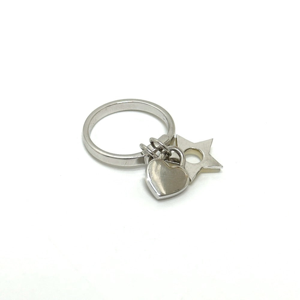 Christian Dior Star Heart Ring, Women's, Silver, Size 10, Like New — Like New