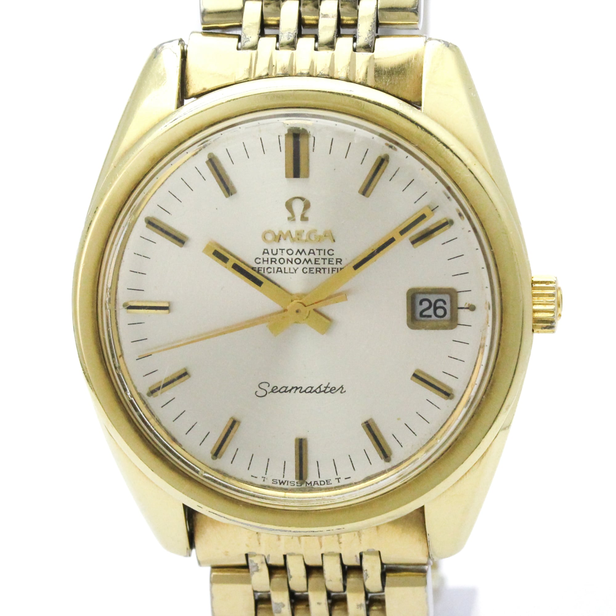 OMEGA Seamaster Cal 564 Gold Plated Automatic Mens Watch 168.022 Vintage — Good