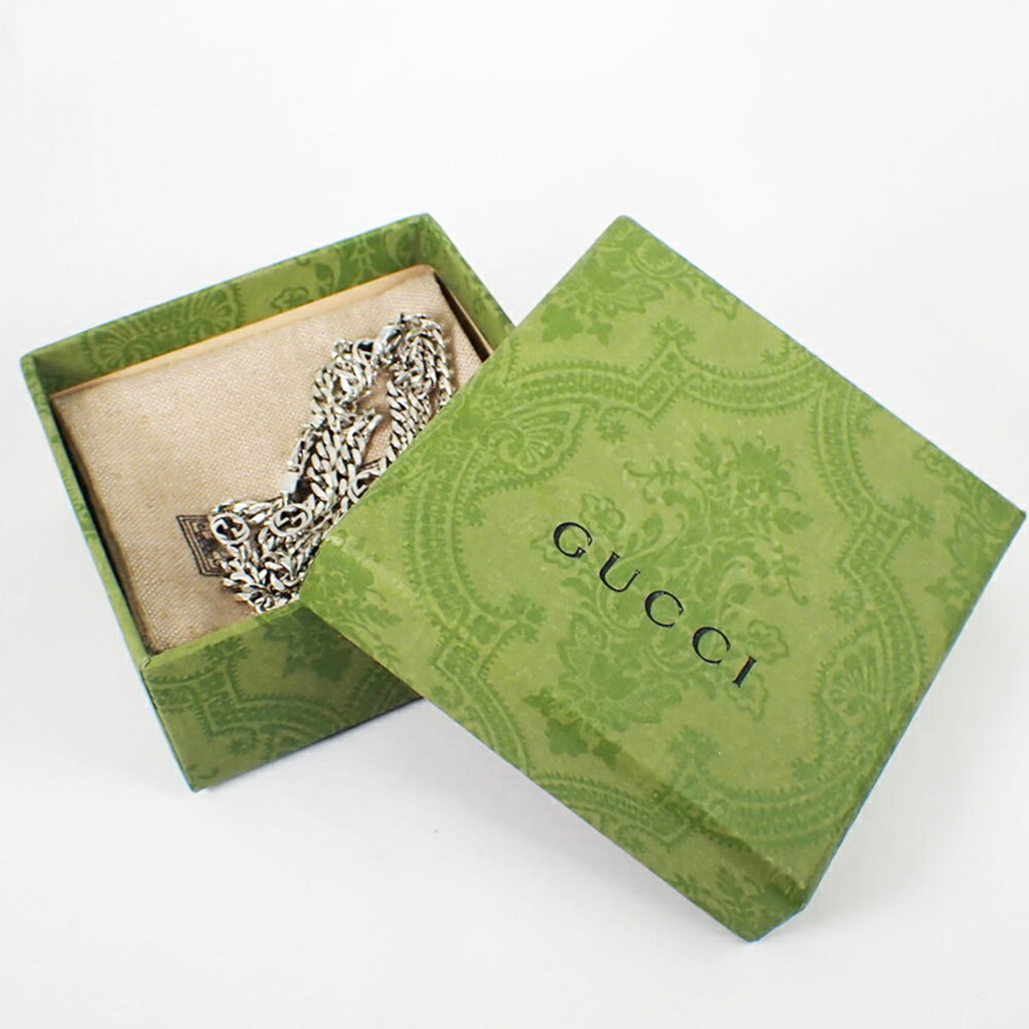 GUCCI 925 Interlocking G Pendant Necklace — Like New