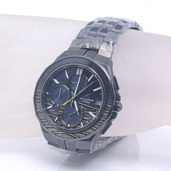 CASIO Oceanus Manta OCW-S5000MES-1AJR Men's Titanium Watch with Maki-Bokashi Gold Ripple Design (Limited Edition of 300) 40277 — Like New