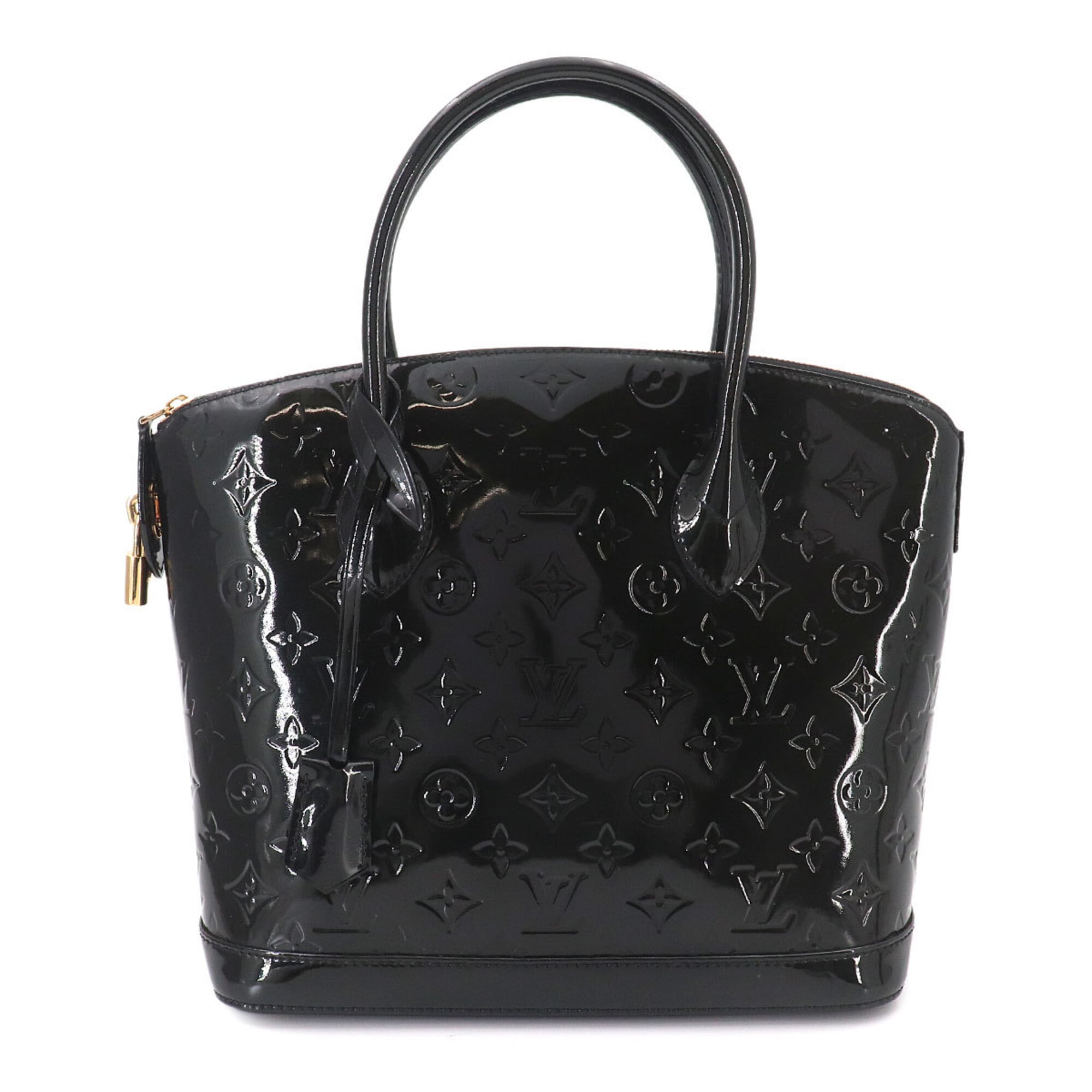 Louis Vuitton Lockit PM Monogram Vernis Handbag, Leather, Noir (M90247), Gold Hardware — Like New