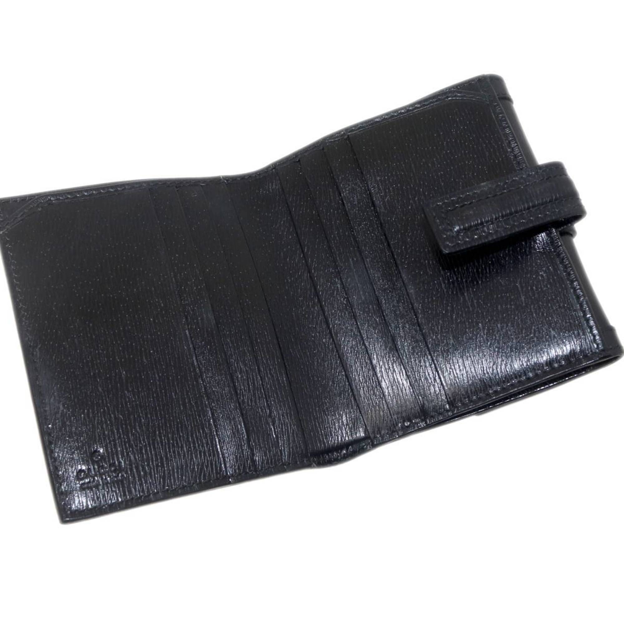 GUCCI Tri-fold Wallet Black 035.2118.2202
