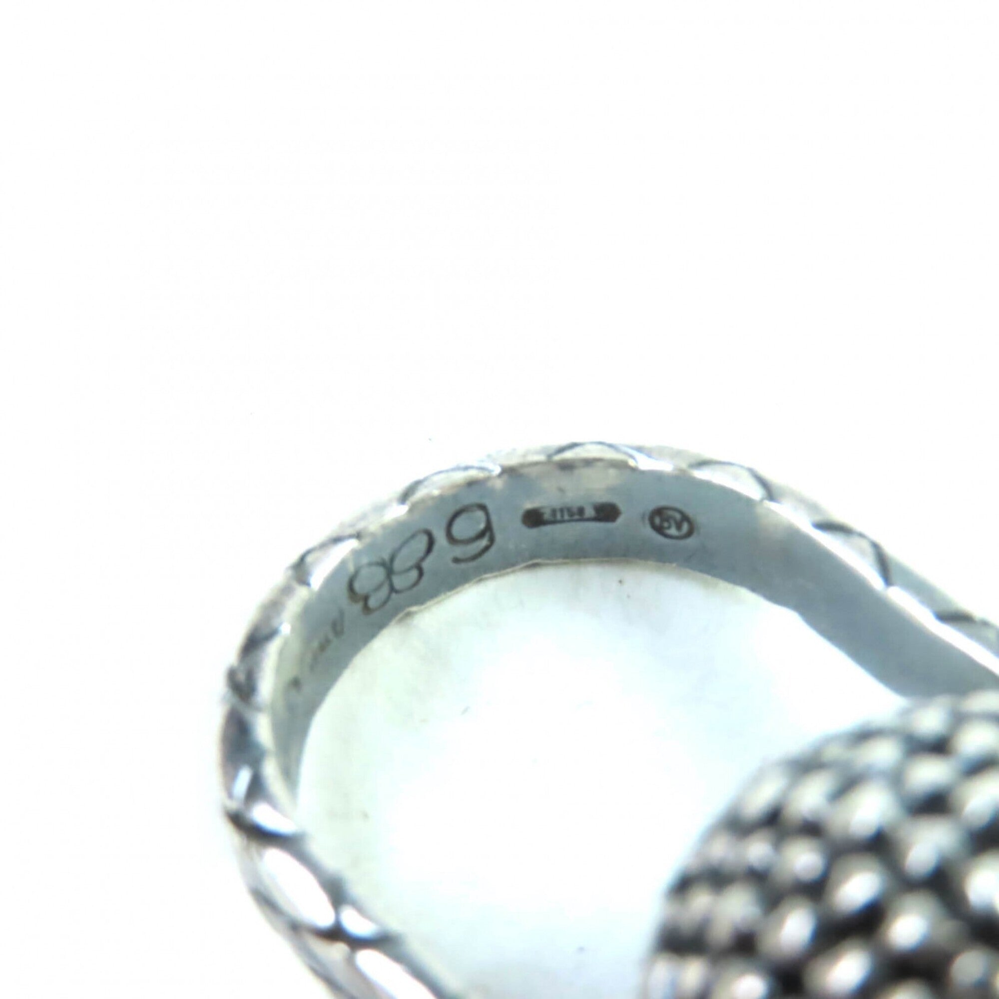 BOTTEGA VENETA 925 Ball Ring, Silver, Size 9 (equivalent to Japanese size), Comes with dust bag, Made in Italy, Weight: 11.42g, Women's — Like New