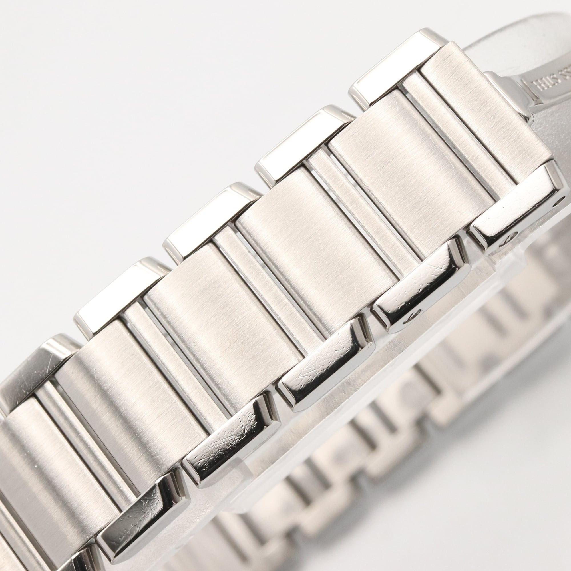 Cartier Tank Française SM Watch, Stainless Steel, Ladies, Pink/Pink Shell, W51028Q3 — Very Good