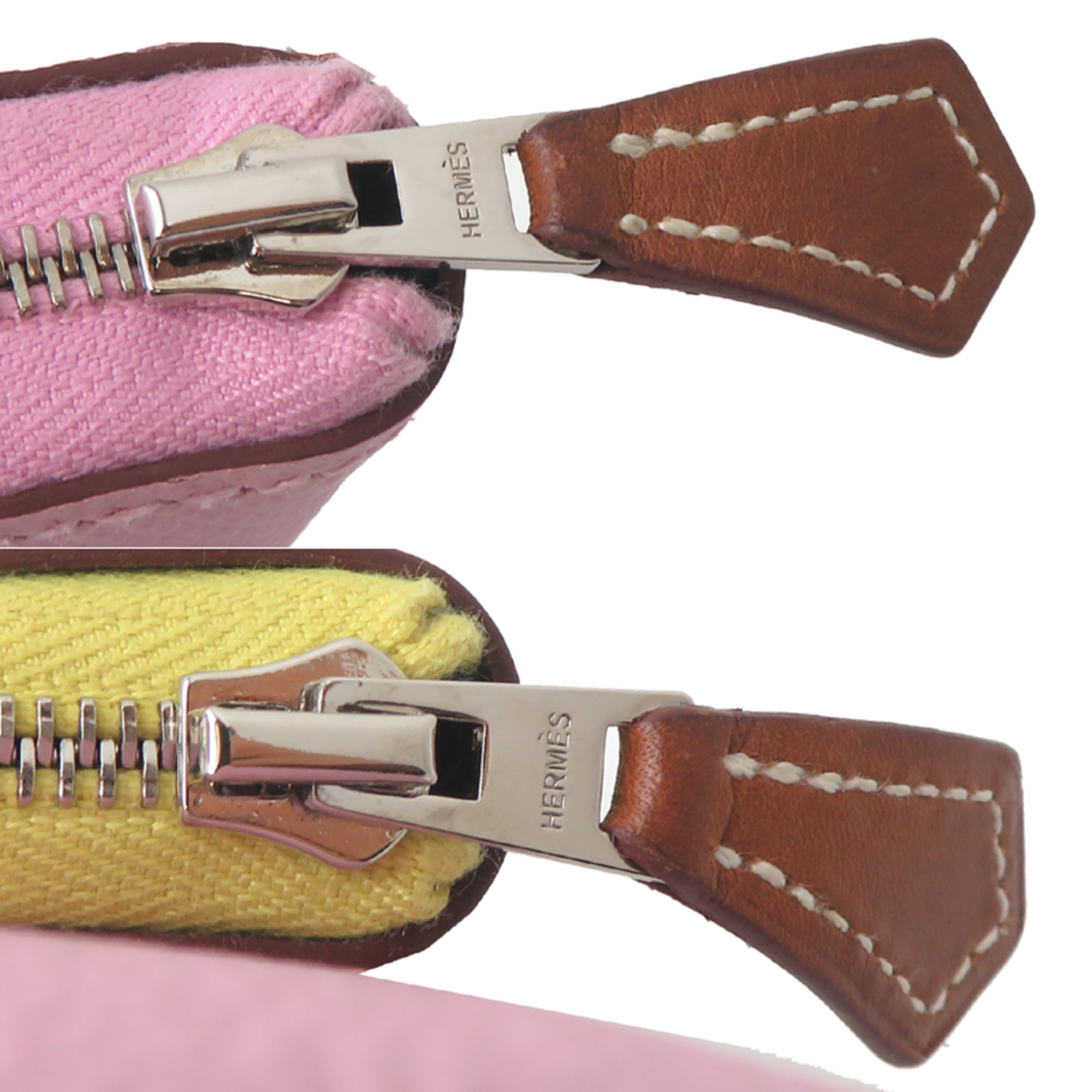 Hermes Hermès Nouveau To Go Zip B Stamp Women's Shoulder Bag Swift Mauve Sylvestre x Lime Cuivre