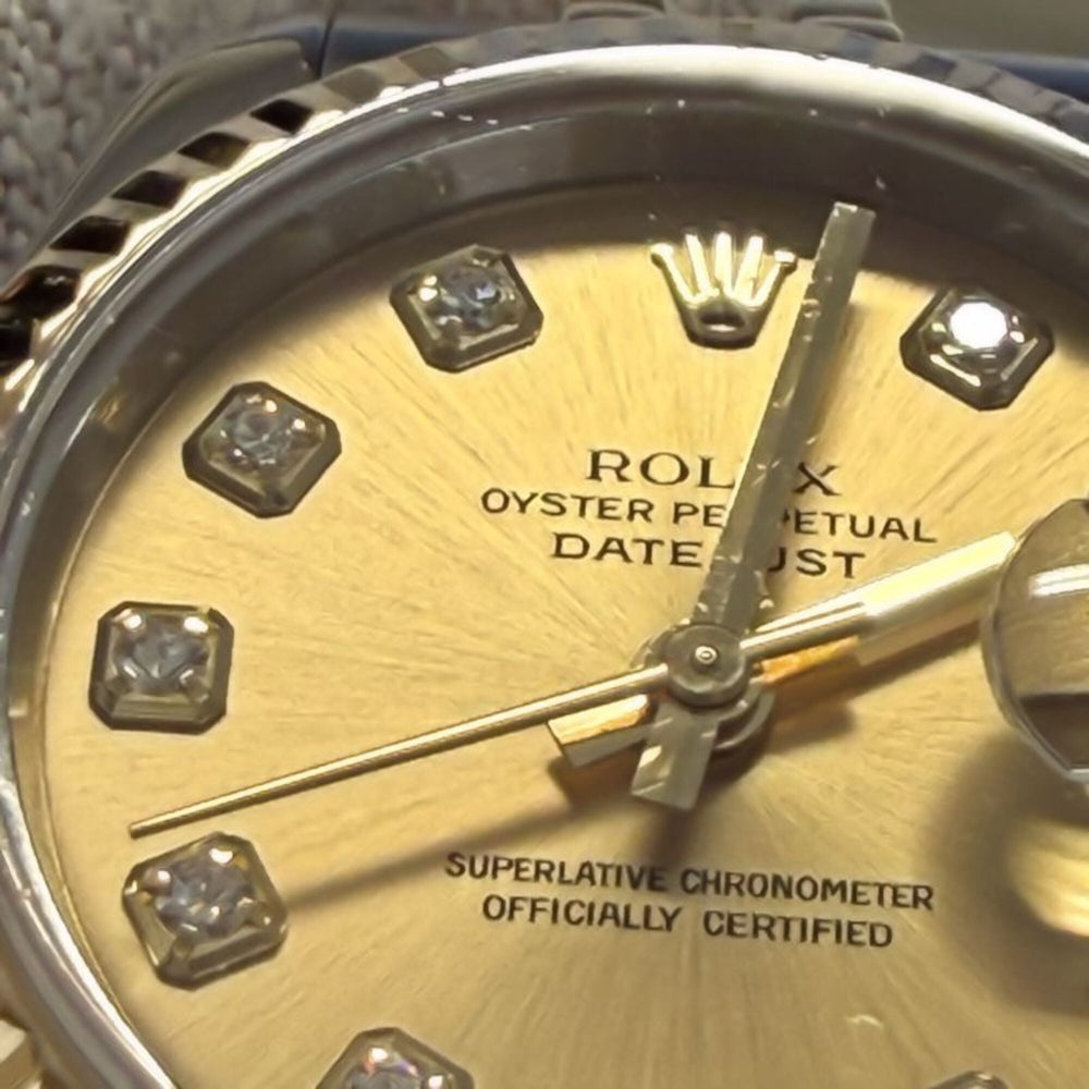 ROLEX Datejust 10P Diamond 179173G Women's Watch SSx18K Yellow Gold 40580 — Good