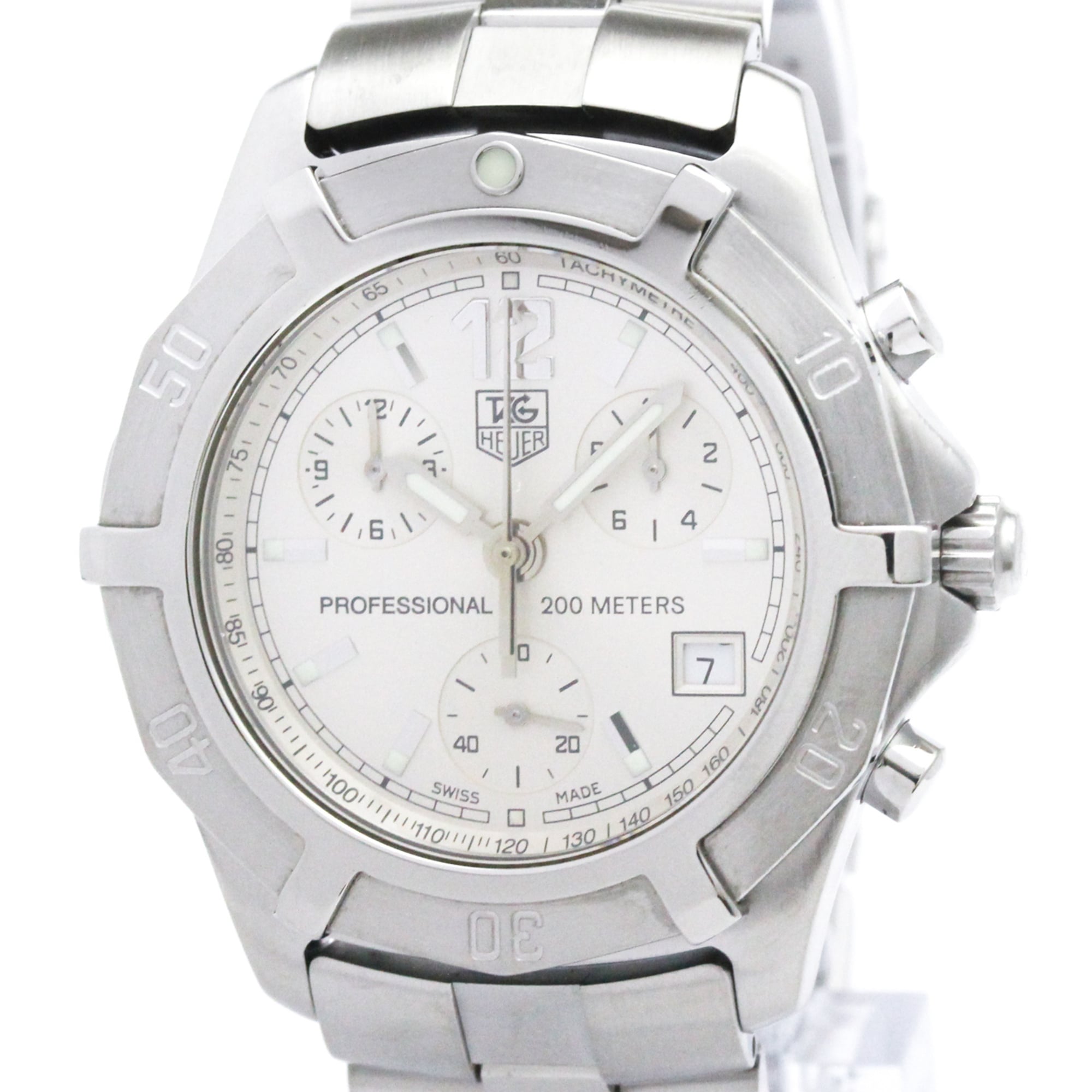 TAG HEUER 2000 Exclusive Steel Quartz Mens Watch CN1111 Polished — Very Good