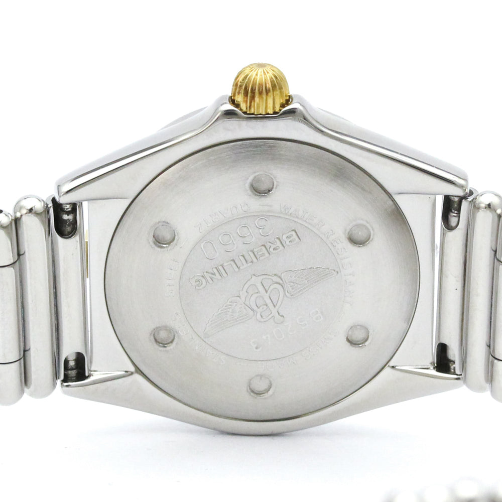 BREITLING Callistino 18K Gold Steel Quartz Ladies Watch B52043 Polished — Very Good