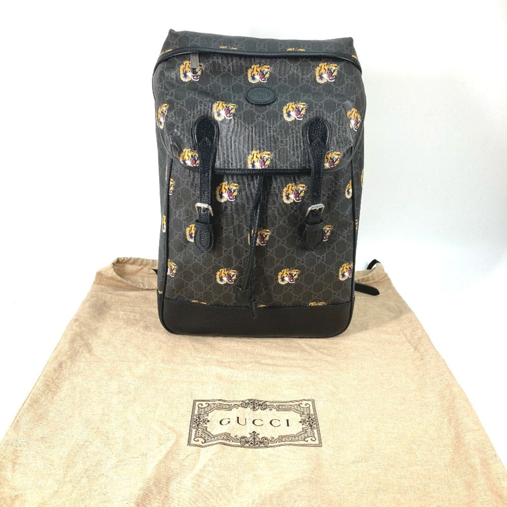 Gucci 696013 Interlocking G tiger tiger bag Backpack Black — Like New