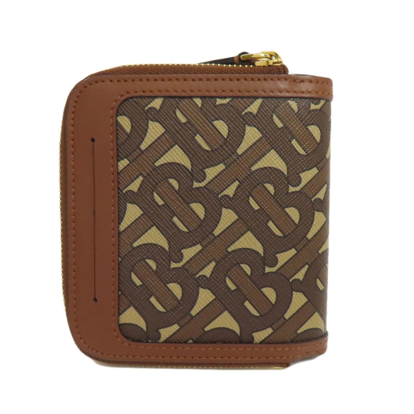 Burberry TB logo pattern bifold wallet leather women's BURBERRY