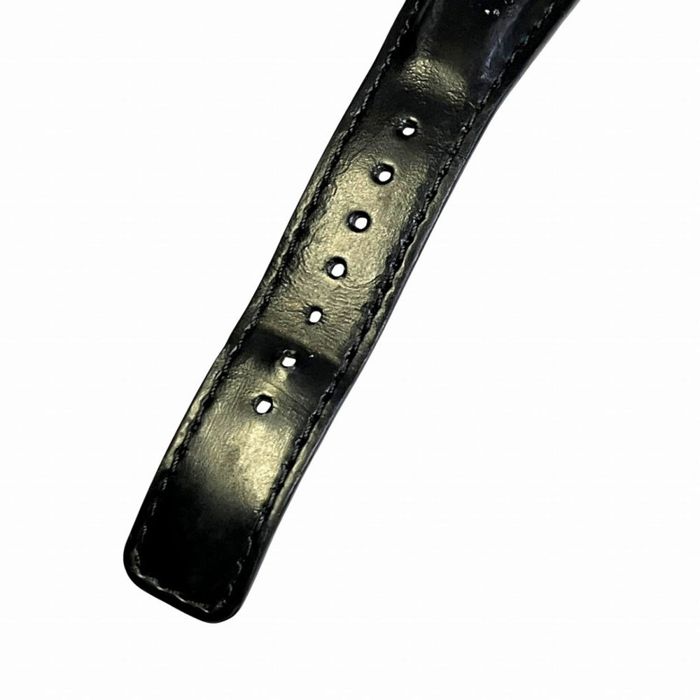 Gucci Interlocking Watch, Total Weight 41.2g, Stainless Steel, Genuine Leather Strap, Quartz Movement, Black Dial, 133.3 — Good