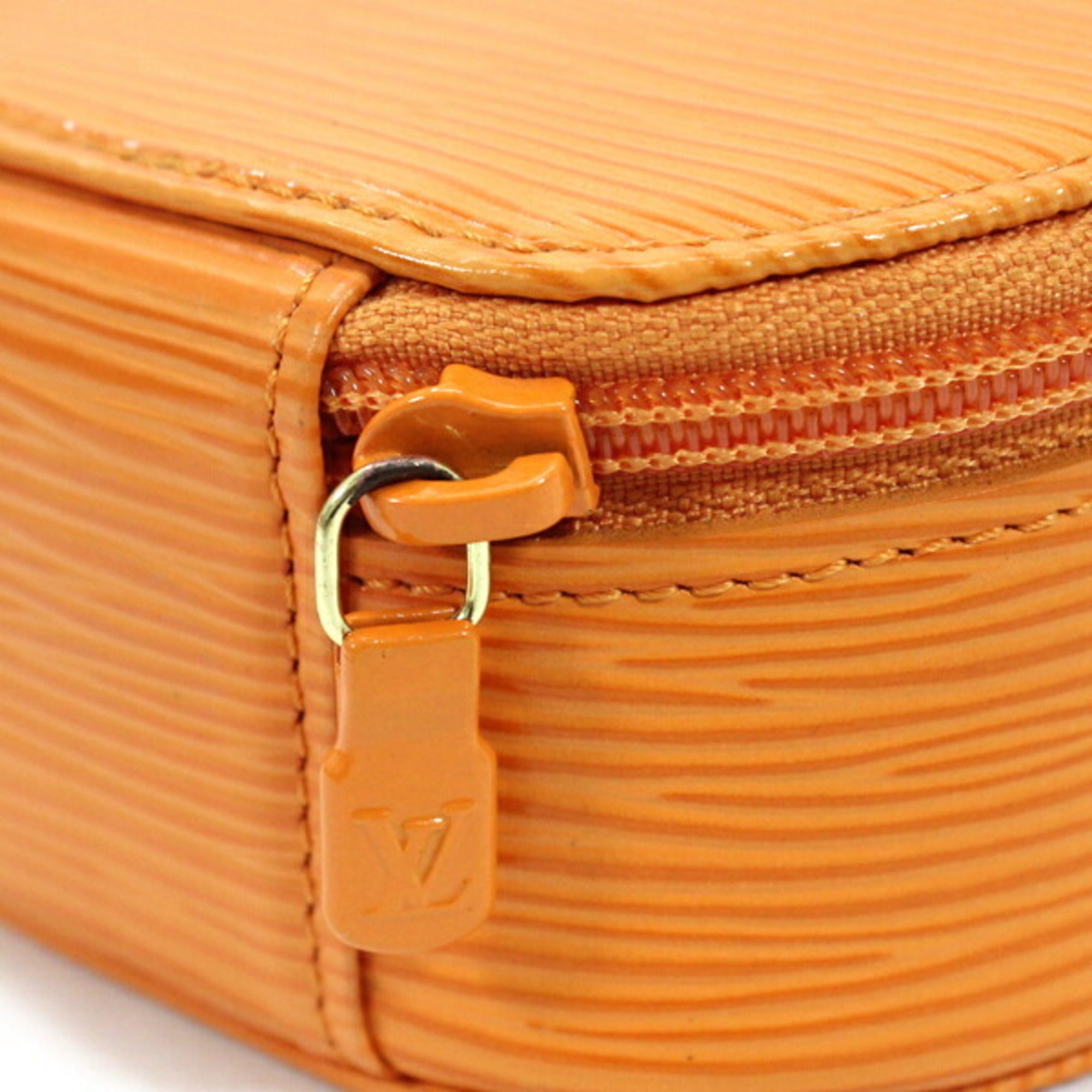 Louis Vuitton Epi Ecran Bijou Jewelry Case Bag Pouch Mandarin Orange Ring M48217 LOUIS VUITTON TK1923 — Like New