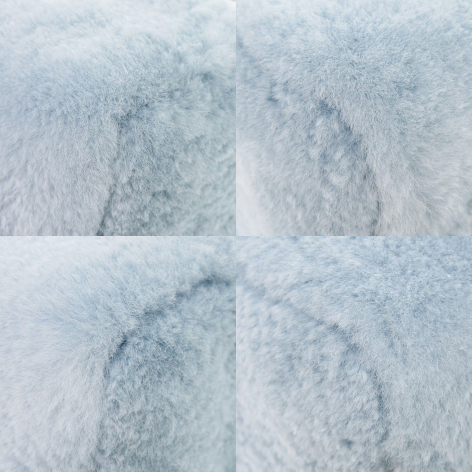 Louis Vuitton Nano Speedy M11399 IC 2-Way Leather Mink Fur Light Blue Handbag LV 1052 LOUIS VUITTON — Like New
