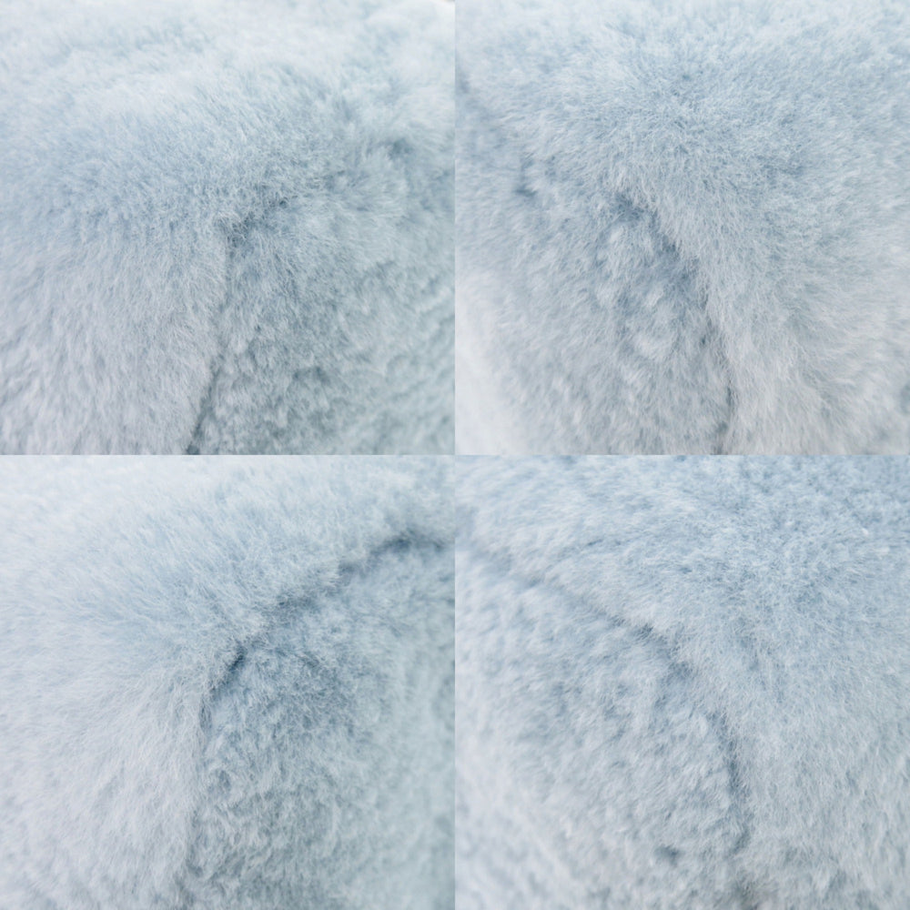 Louis Vuitton Nano Speedy M11399 IC 2-Way Leather Mink Fur Light Blue Handbag LV 1052 LOUIS VUITTON — Like New