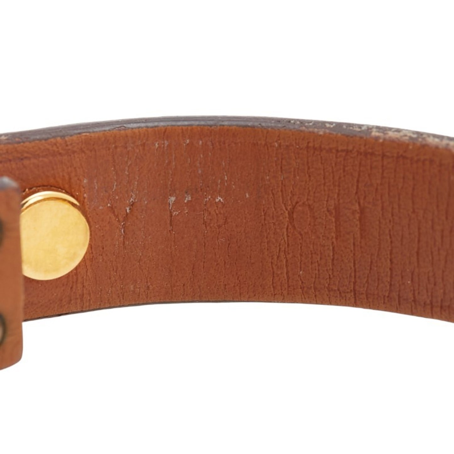 Hermes Hermès Asdecourt Bracelet in Off-White Gold with Swift Leather Plated for Women