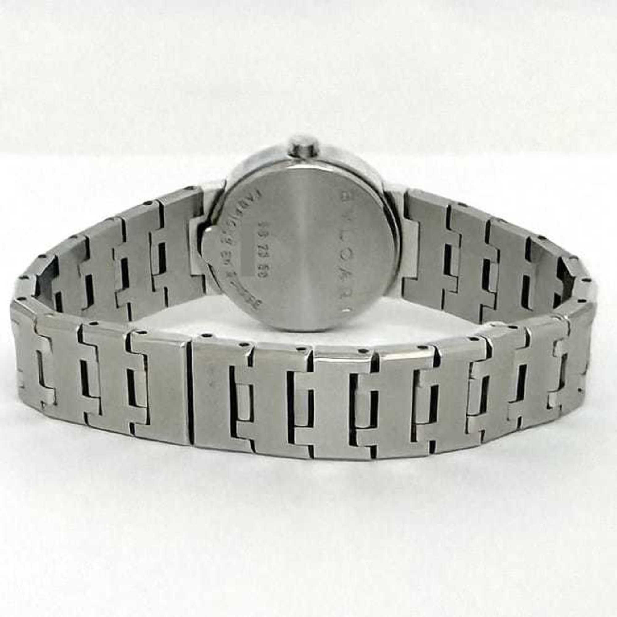Bvlgari Watch f-21814 Black Silver BB23SS Ladies SS Quartz BVLGARI Dial Battery Operated — Very Good