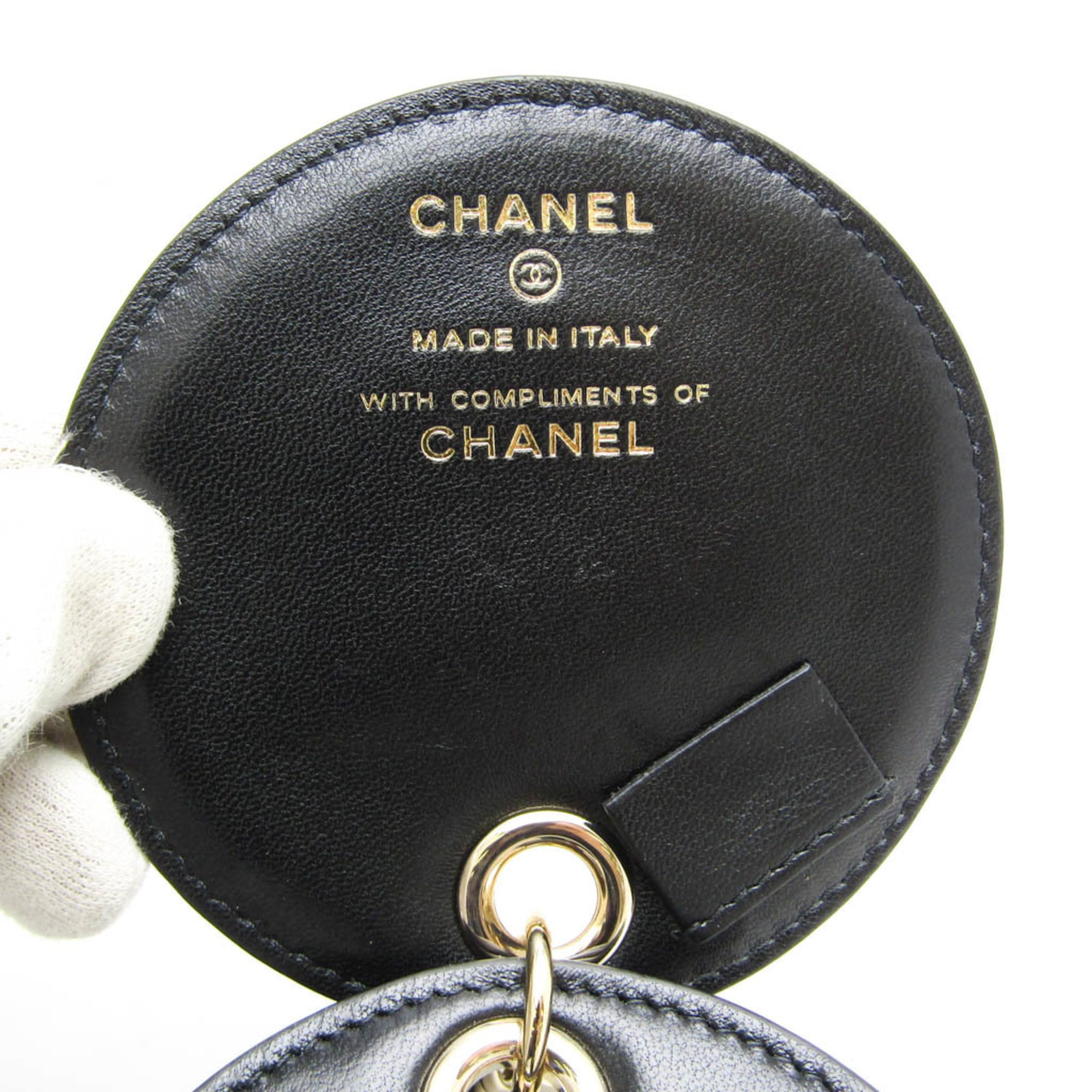 Chanel Matelasse Women's Name Tag Black Bag Charms — Like New